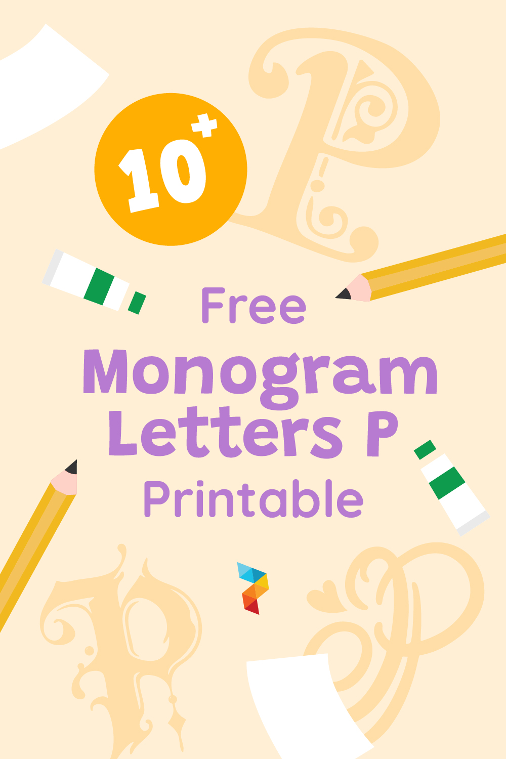 Monogram Letters P