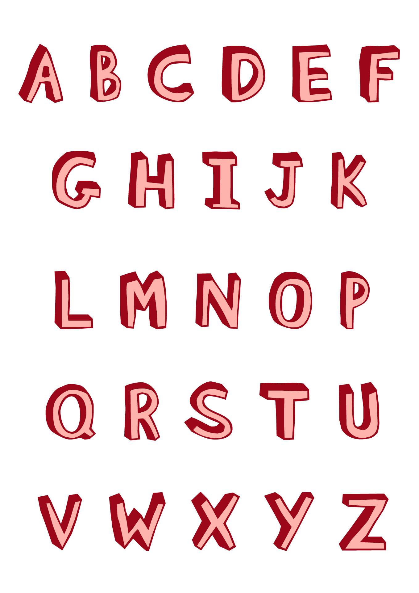 Alphabet Letters for Wall Art Printables Alphabet Letters for Wall Art Printables