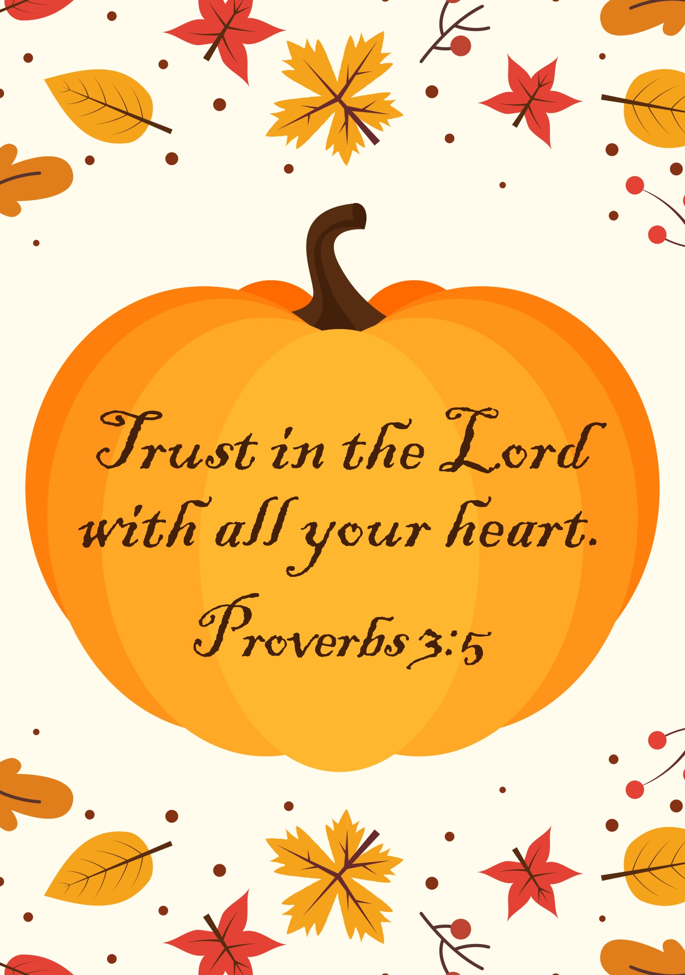 Autumn Decoration Pumpkins with Bible Verses Printables