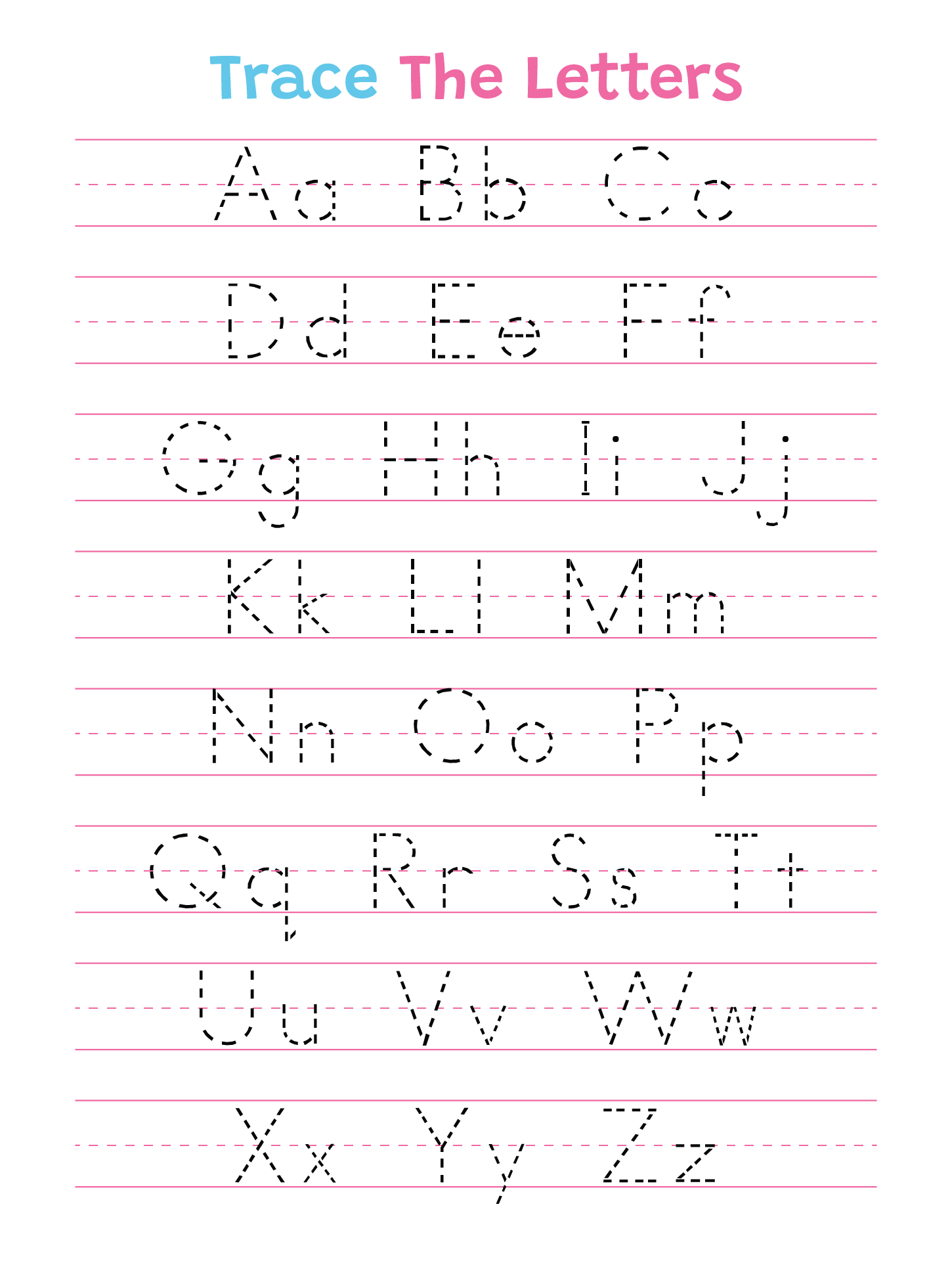 Blank Printable Alphabet Letters for Kids Blank Printable Alphabet Letters for Kids