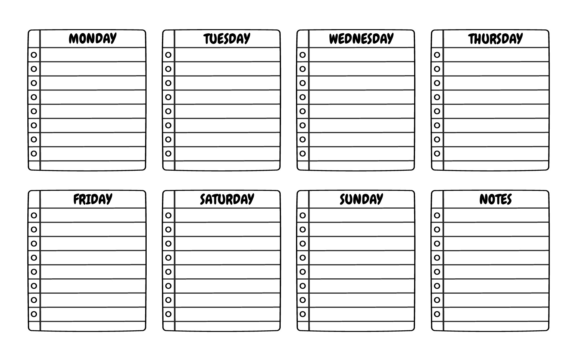 Bullet Journal Printable Layouts Bullet Journal Printable Layouts
