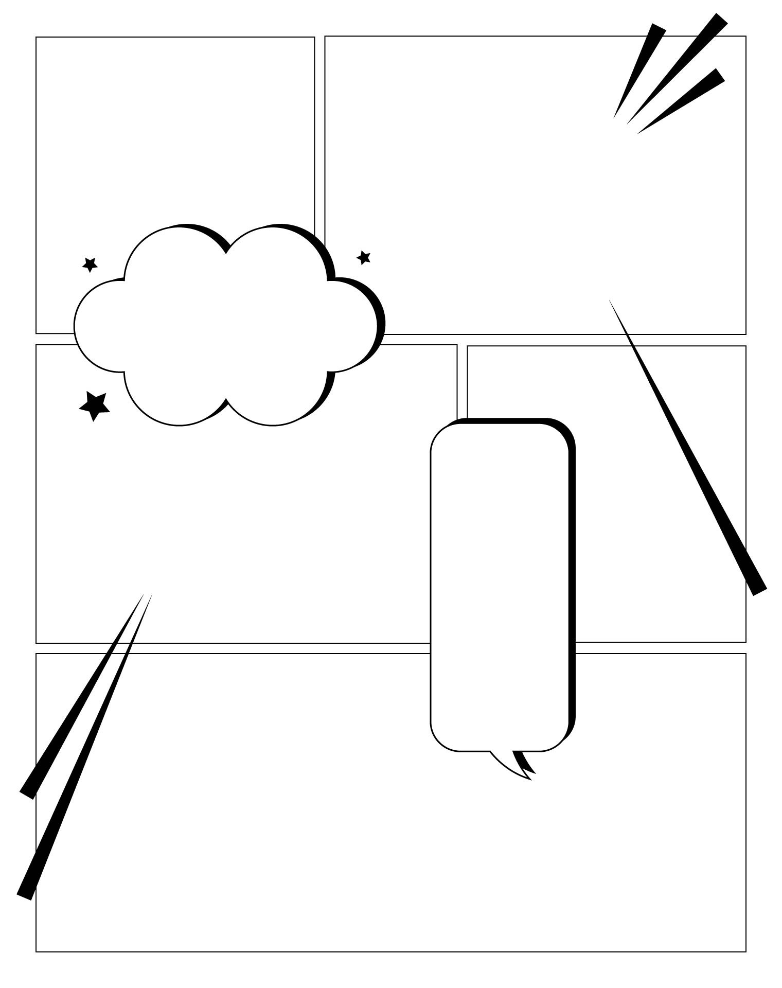 Comic Book Layout Printable