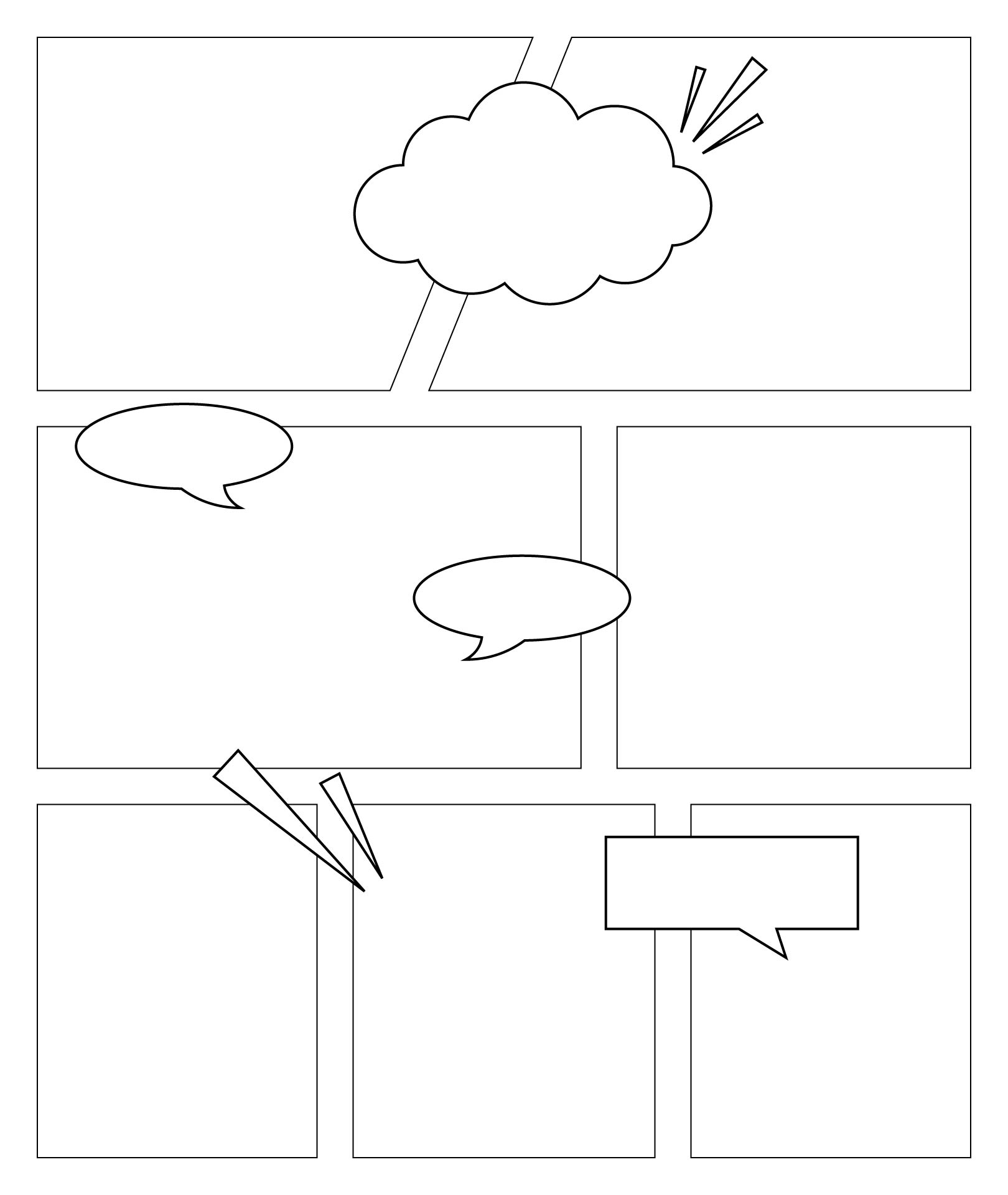 Comic Book Style Printable