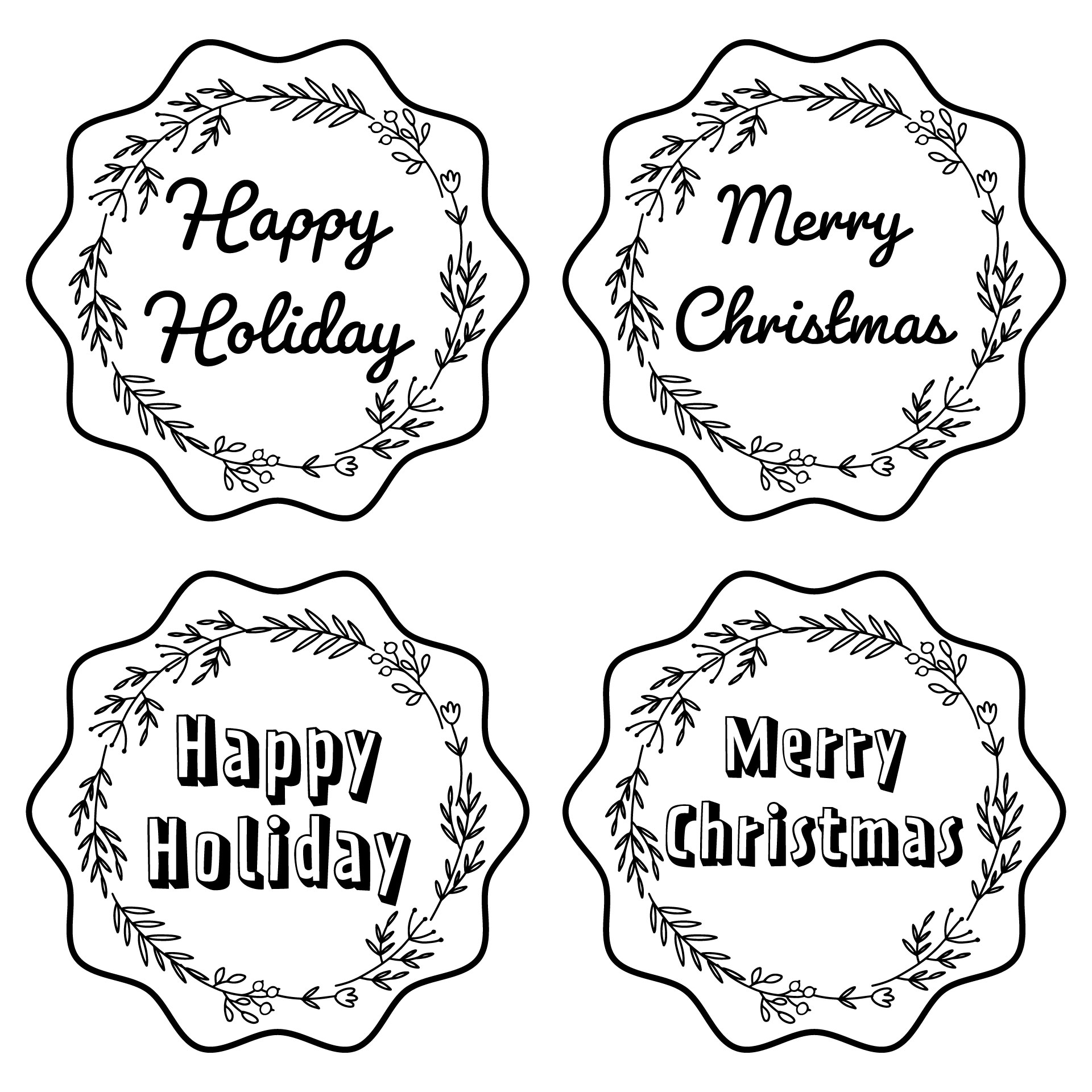 DIY Holiday Gift Tags Printable DIY Holiday Gift Tags Printable