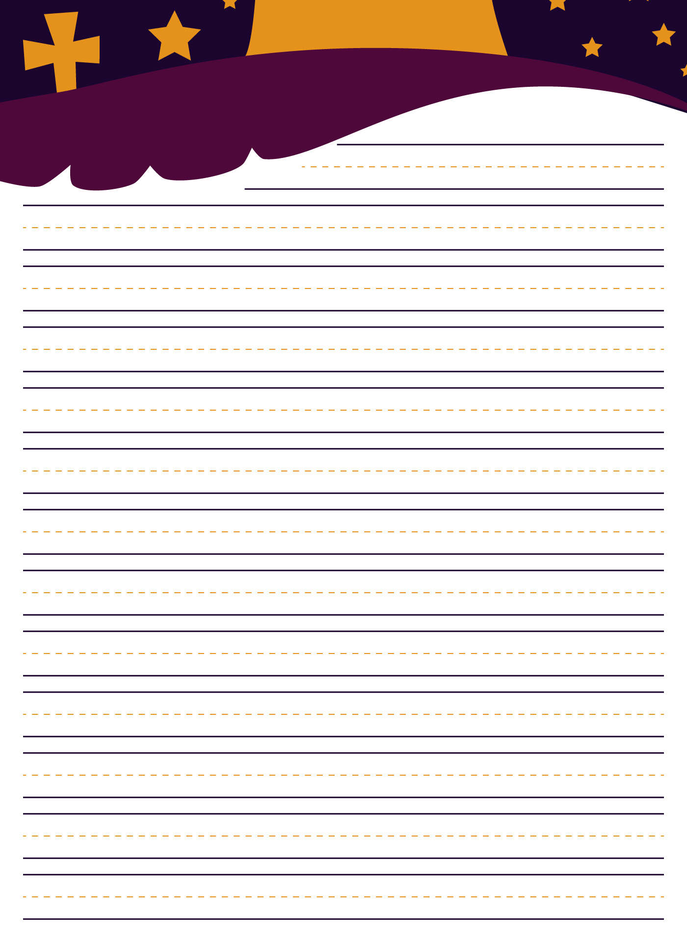 Elementary School Lined Paper for Kids Elementary School Lined Paper for Kids