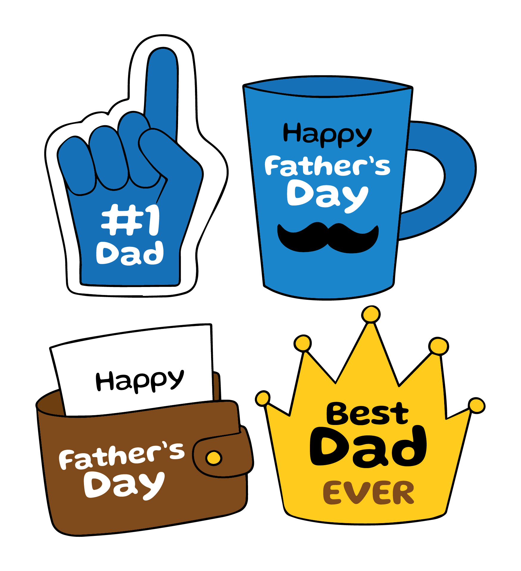 Fathers Day Themed Cupcake Toppers Fathers Day Themed Cupcake Toppers