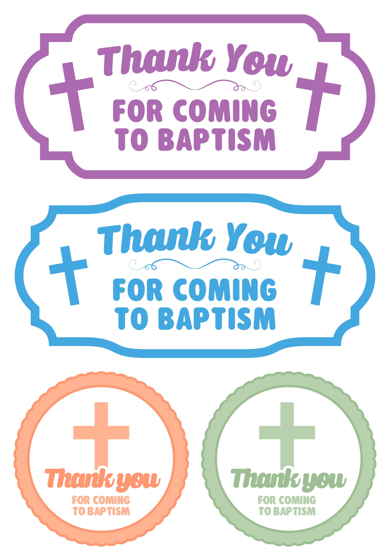 Girl Baptism Favor Tags Printable Girl Baptism Favor Tags Printable