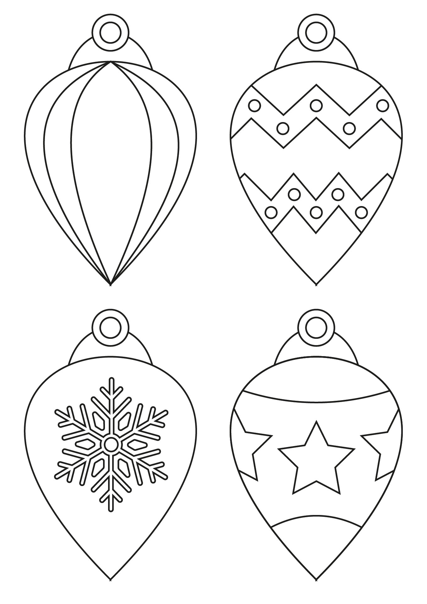 Holiday-Themed Printable Christmas Ornament Patterns Holiday-Themed Printable Christmas Ornament Patterns