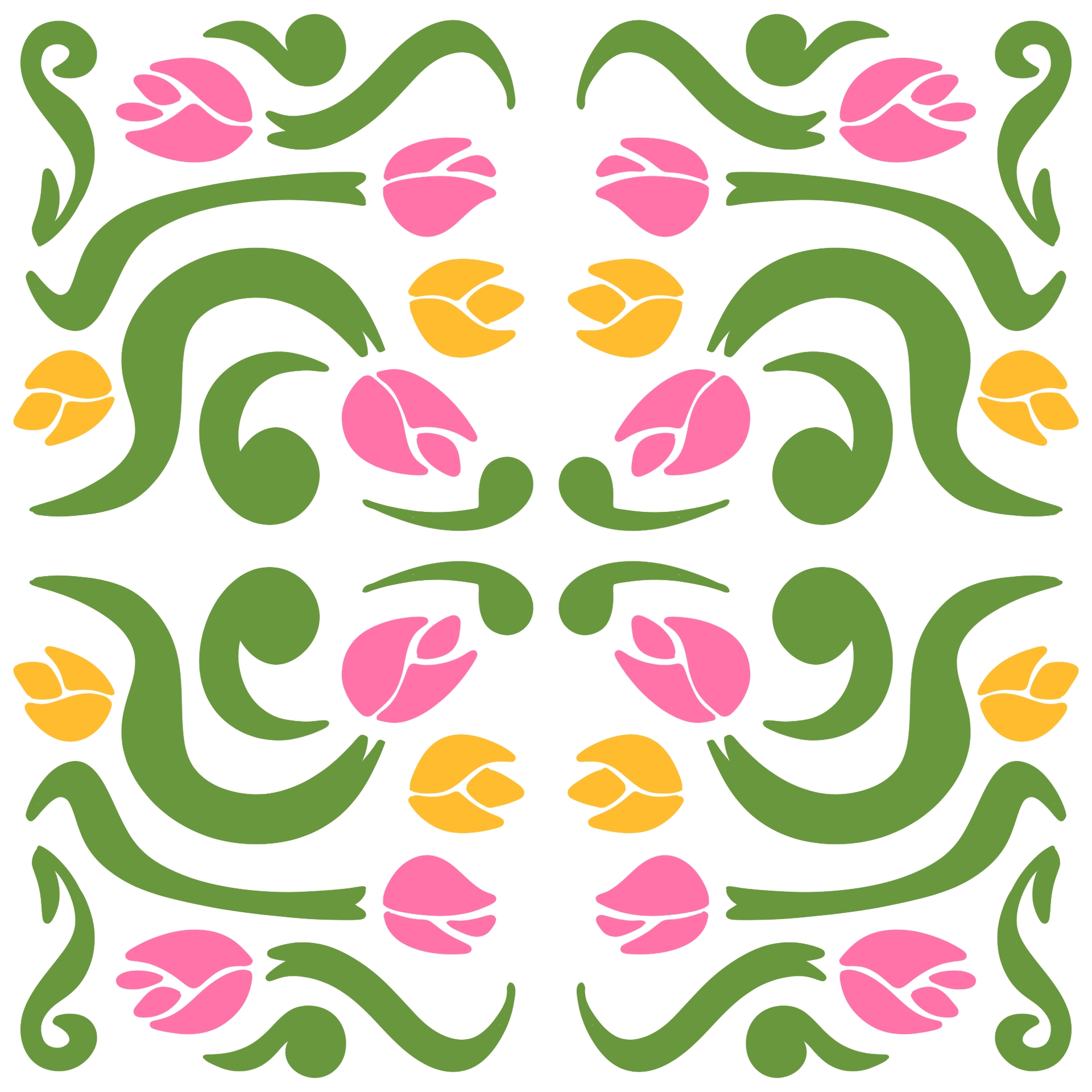 Home Decor Tulip Stencil Printable