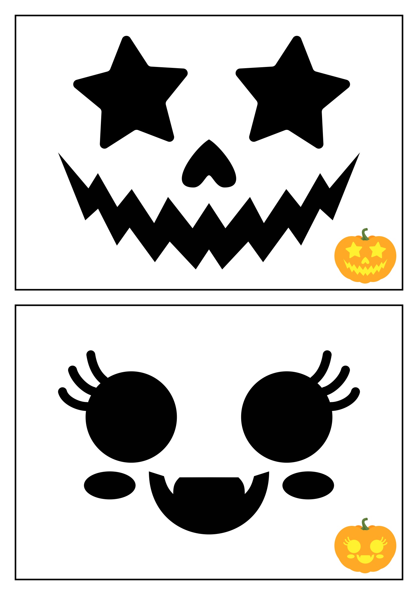 Kids Friendly Pumpkin Carving Patterns Printable