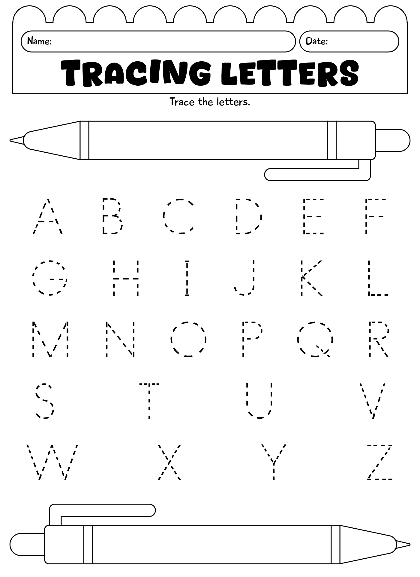 Preschool Tracing Letters Worksheets Preschool Tracing Letters Worksheets
