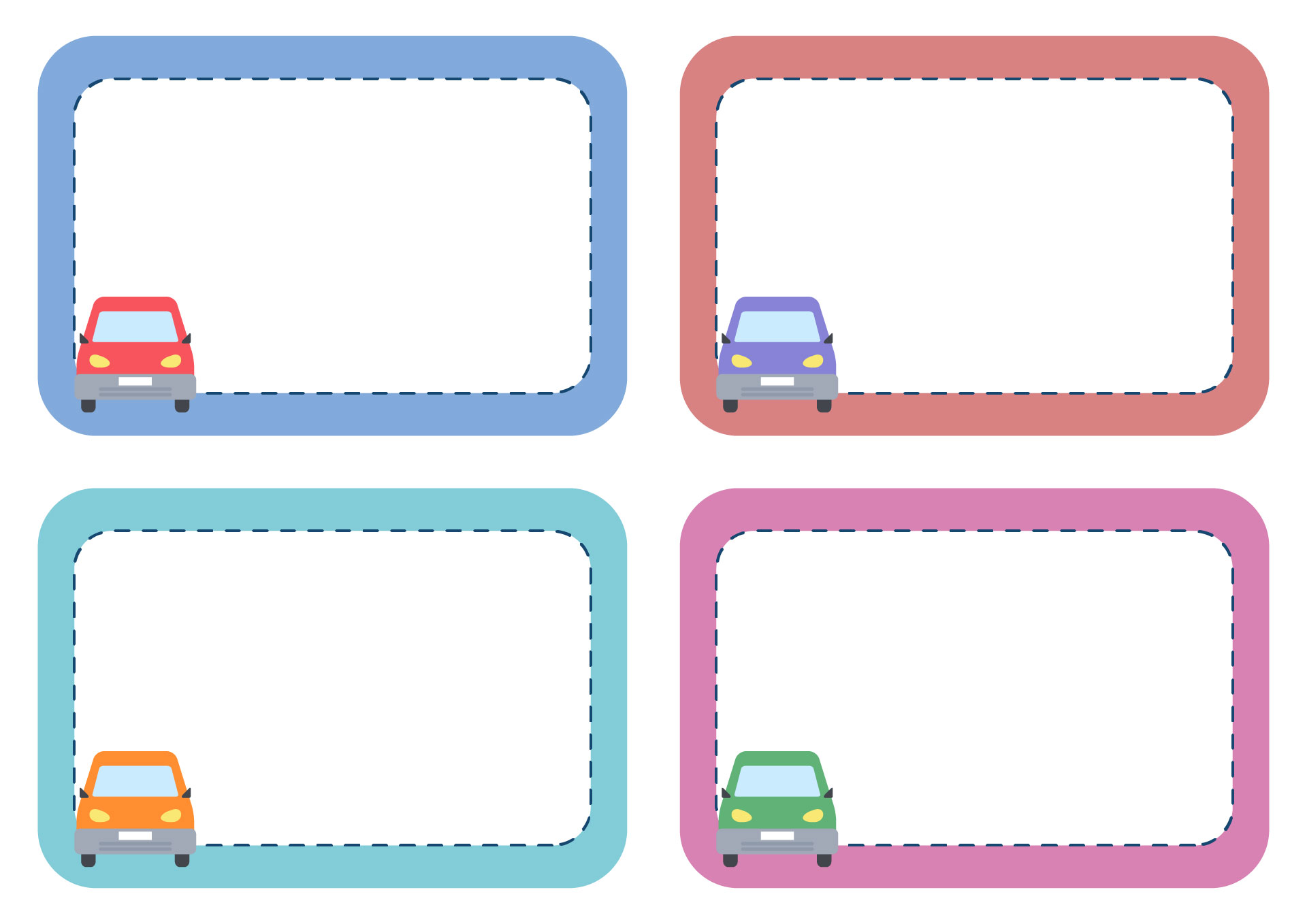 Printable Car Rider Tags for Schools Printable Car Rider Tags for Schools