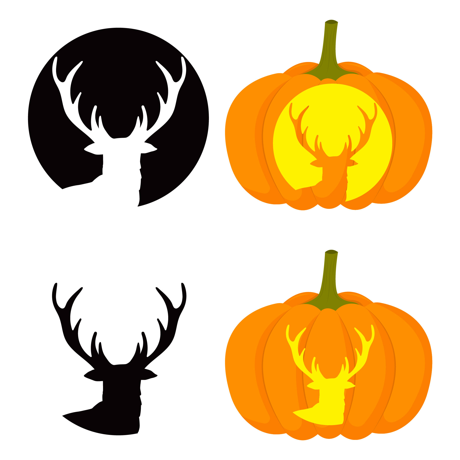 Printable Fawn Pumpkin Carving Designs Printable Fawn Pumpkin Carving Designs