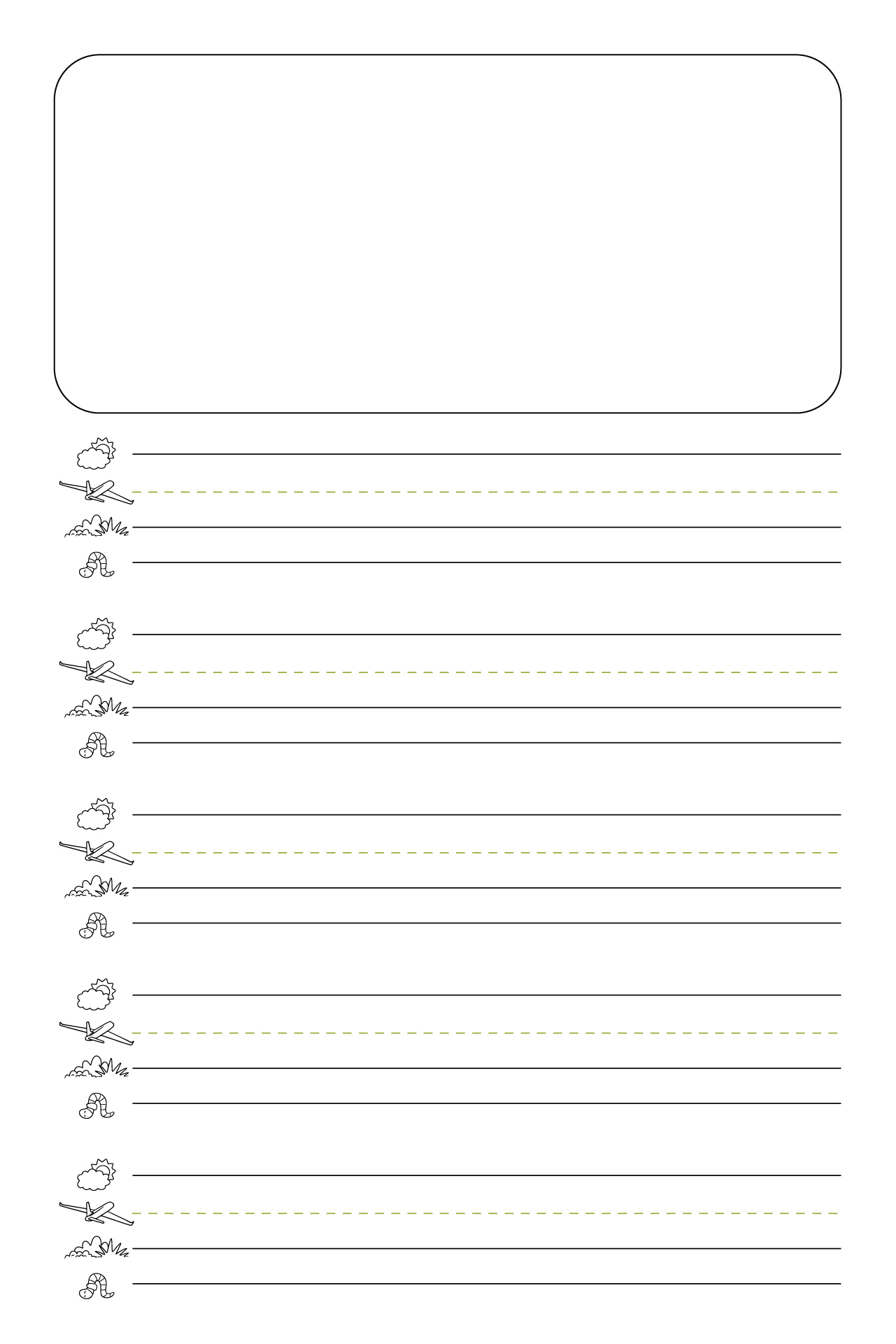 Printable Fundations Grid Paper for Handwriting Practice