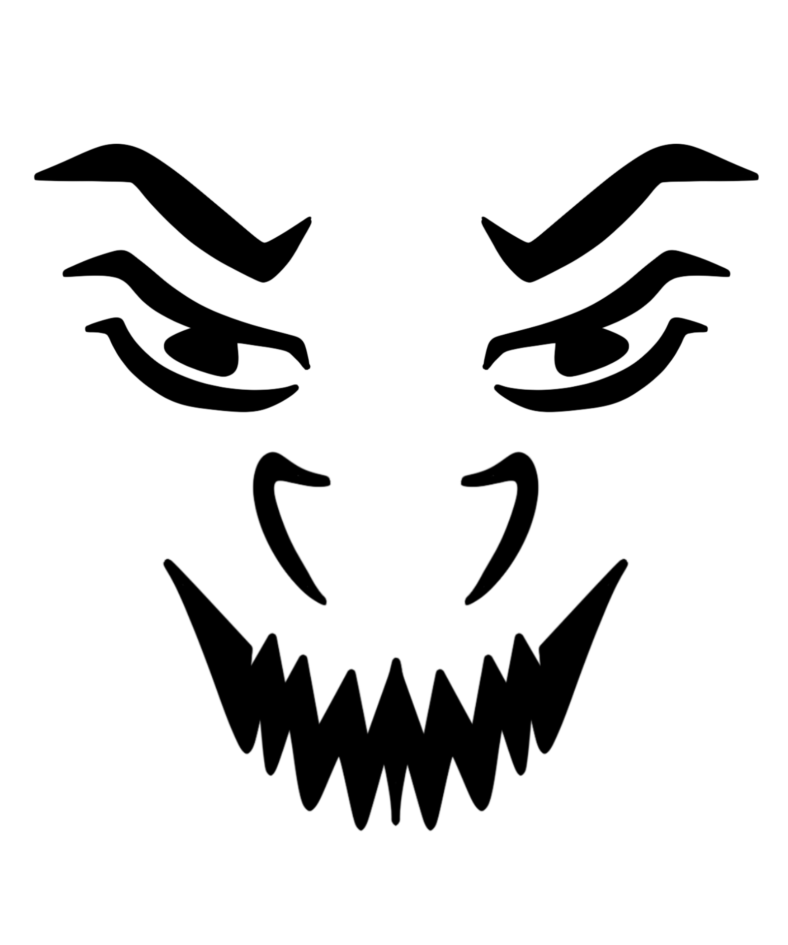 Printable Pumpkin Carving Stencils Joker Smile Printable Pumpkin Carving Stencils Joker Smile