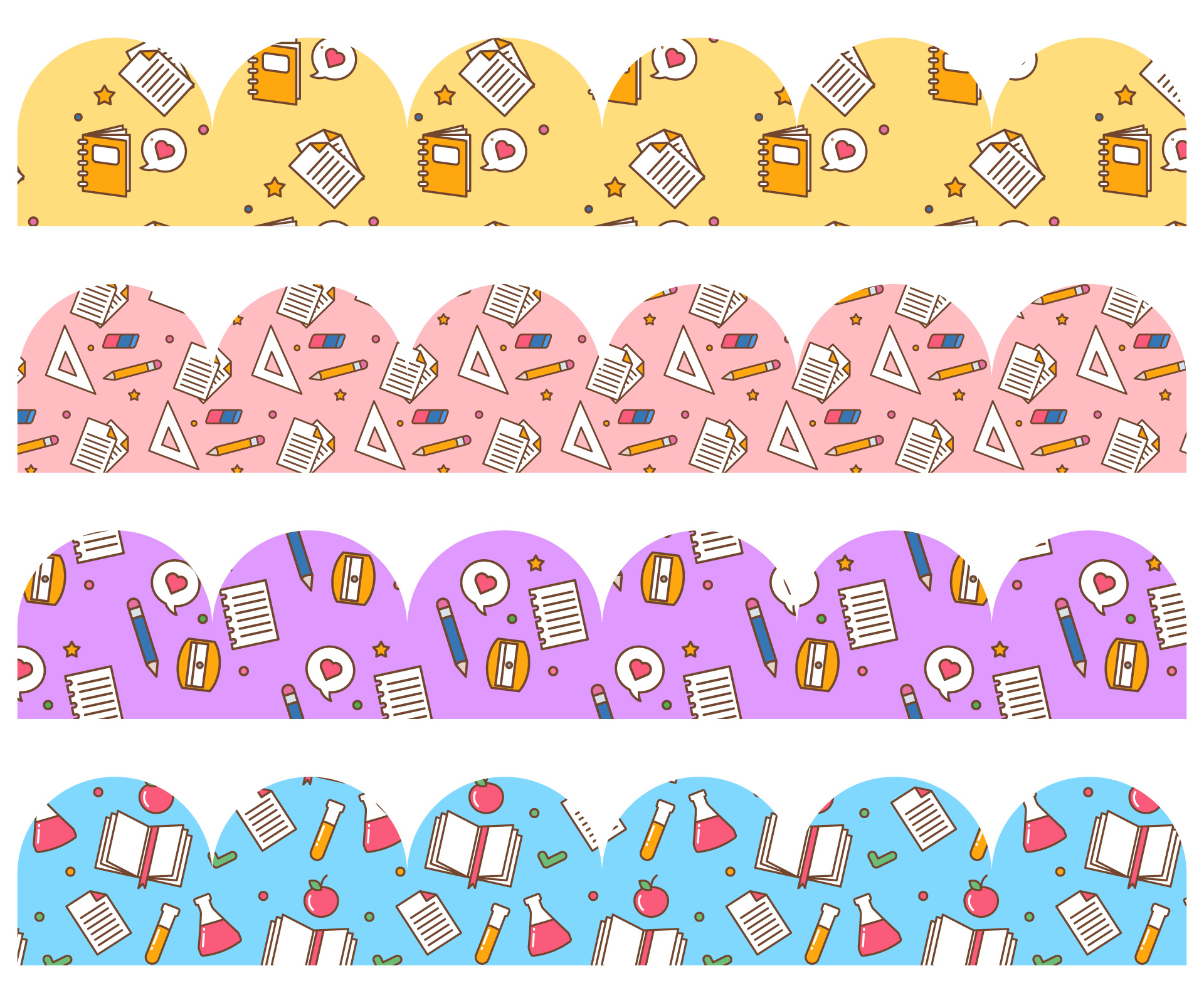 Printable Scalloped Border for Classroom