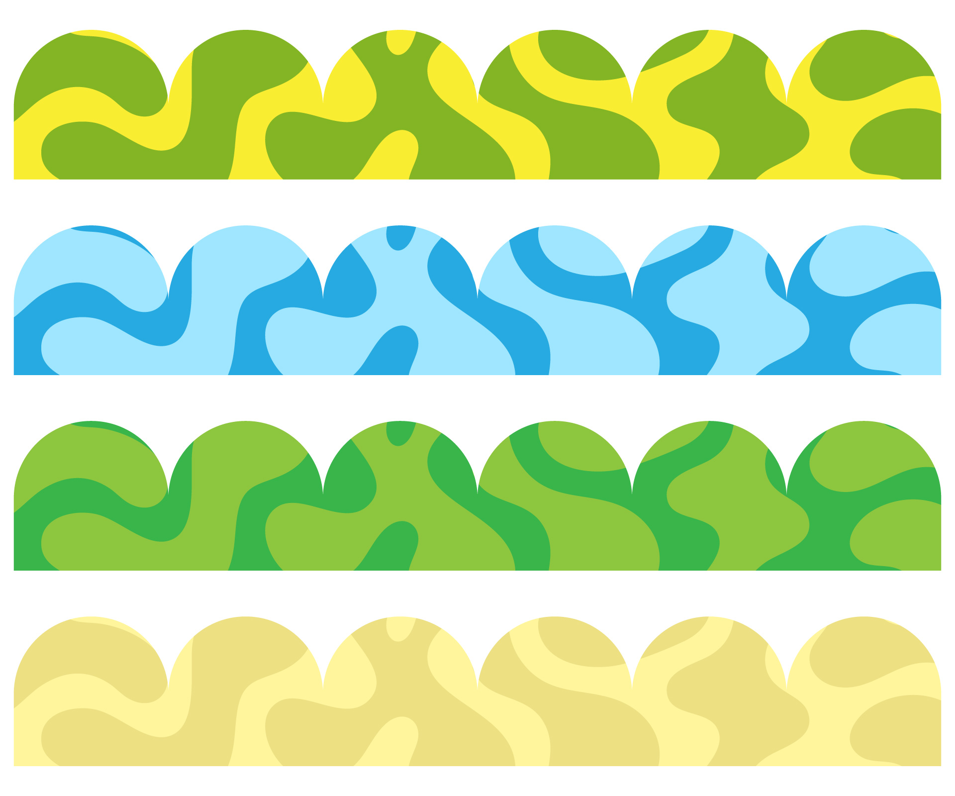 Printable Scalloped Edge Border for Bulletin Board