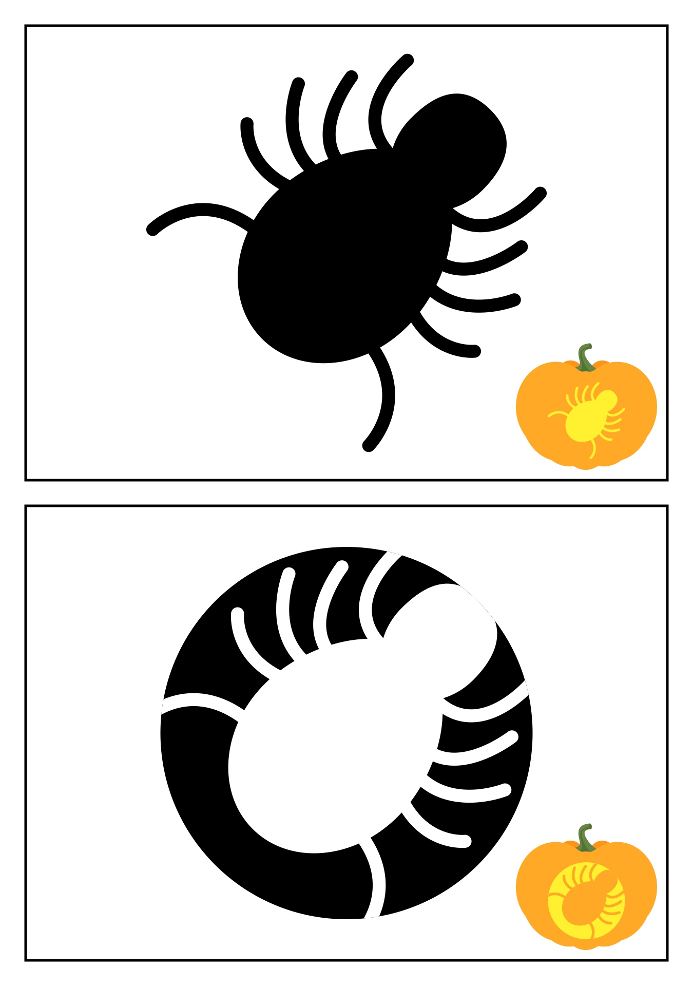 Pumpkin Carving Stencils Spider Motif