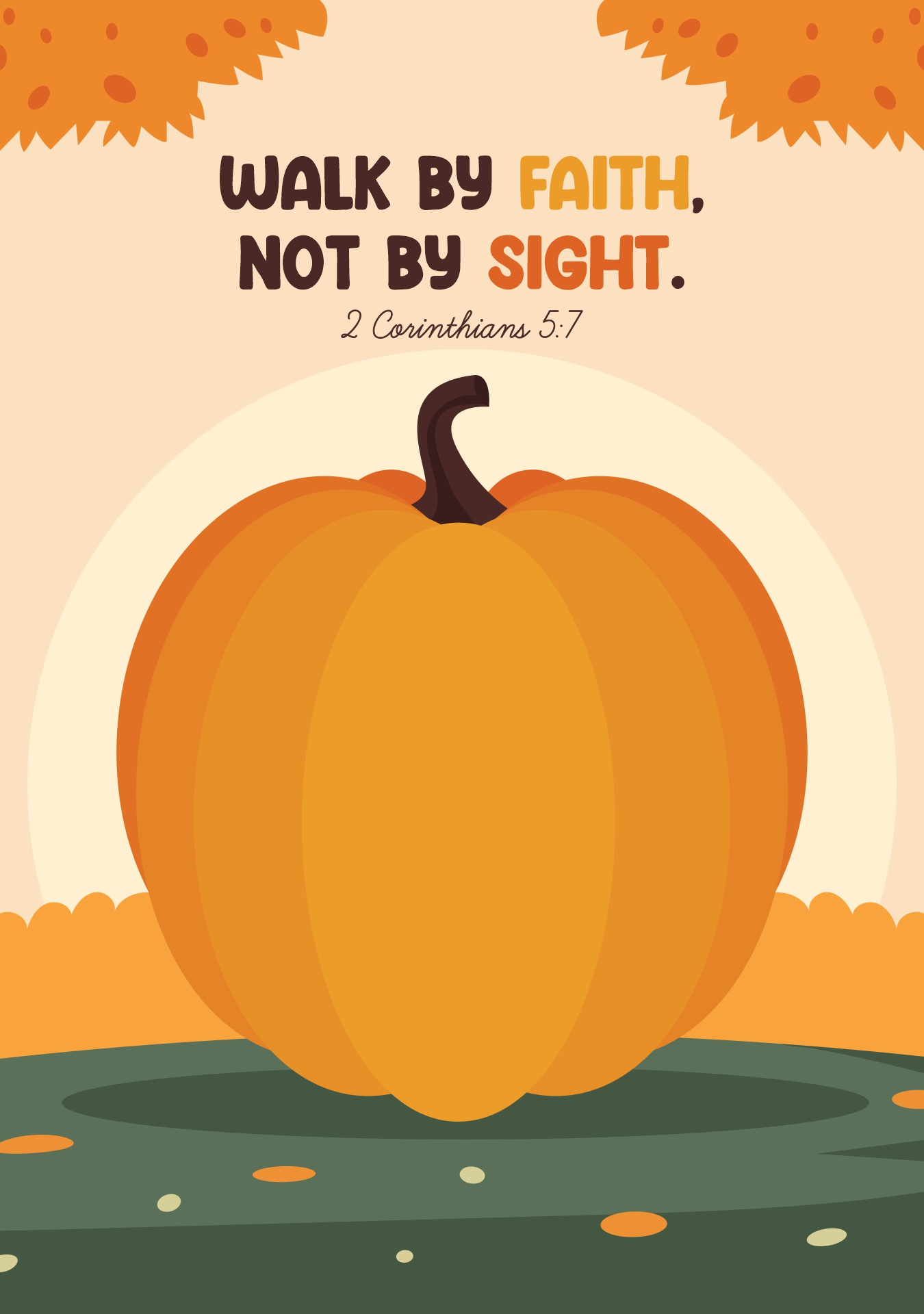 Pumpkins with Bible Verses Printables for Fall Decorations