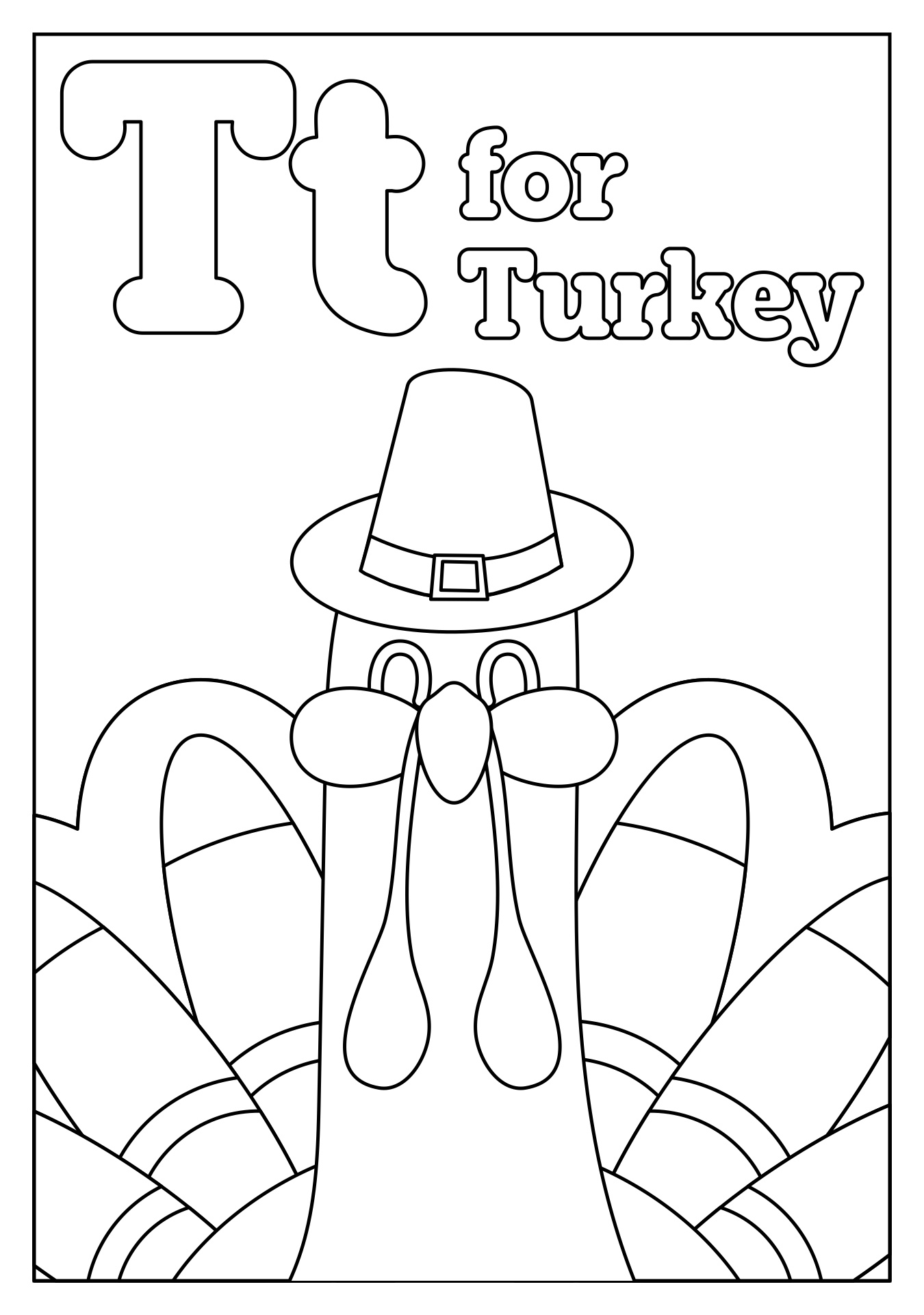 Thanksgiving Alphabet Coloring Pages Thanksgiving Alphabet Coloring Pages