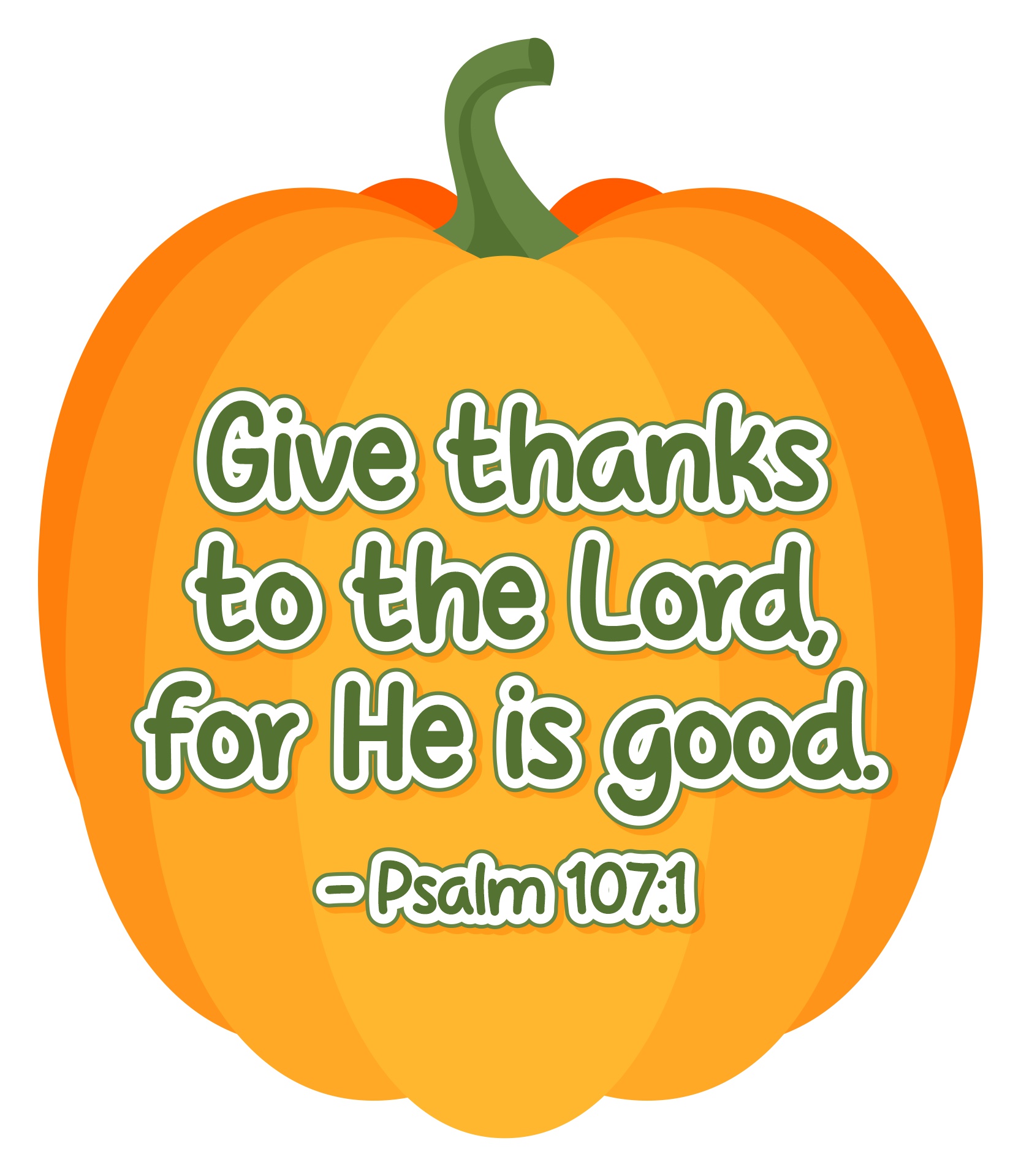 Thanksgiving Pumpkins with Bible Verses Printables