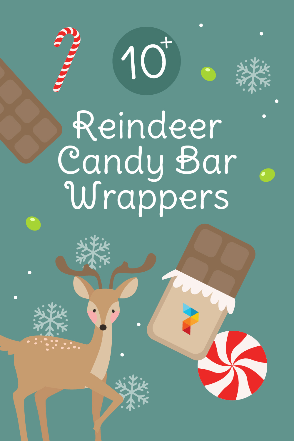 Reindeer Candy Bar Wrappers Printable