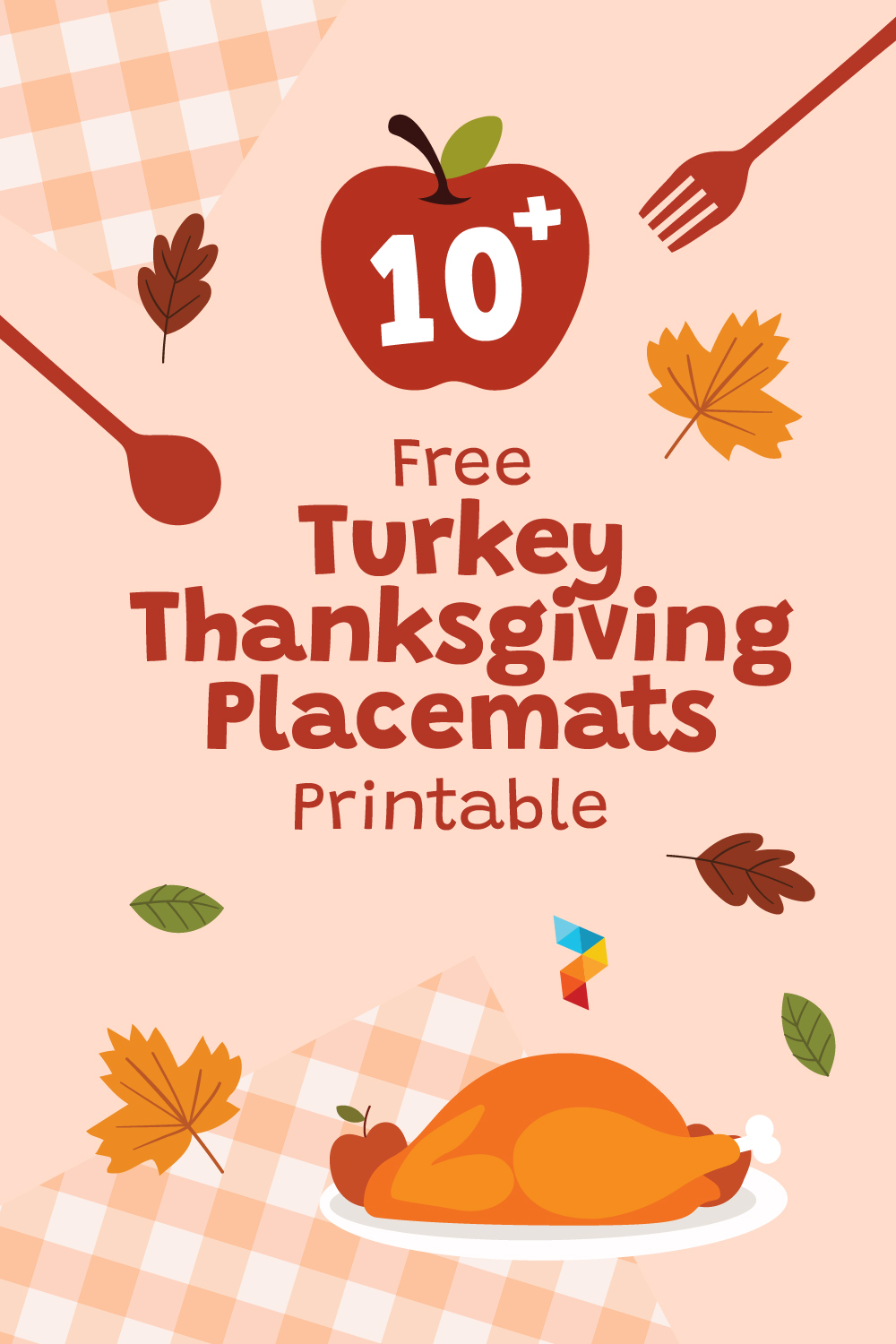 Turkey Thanksgiving Placemats Printable