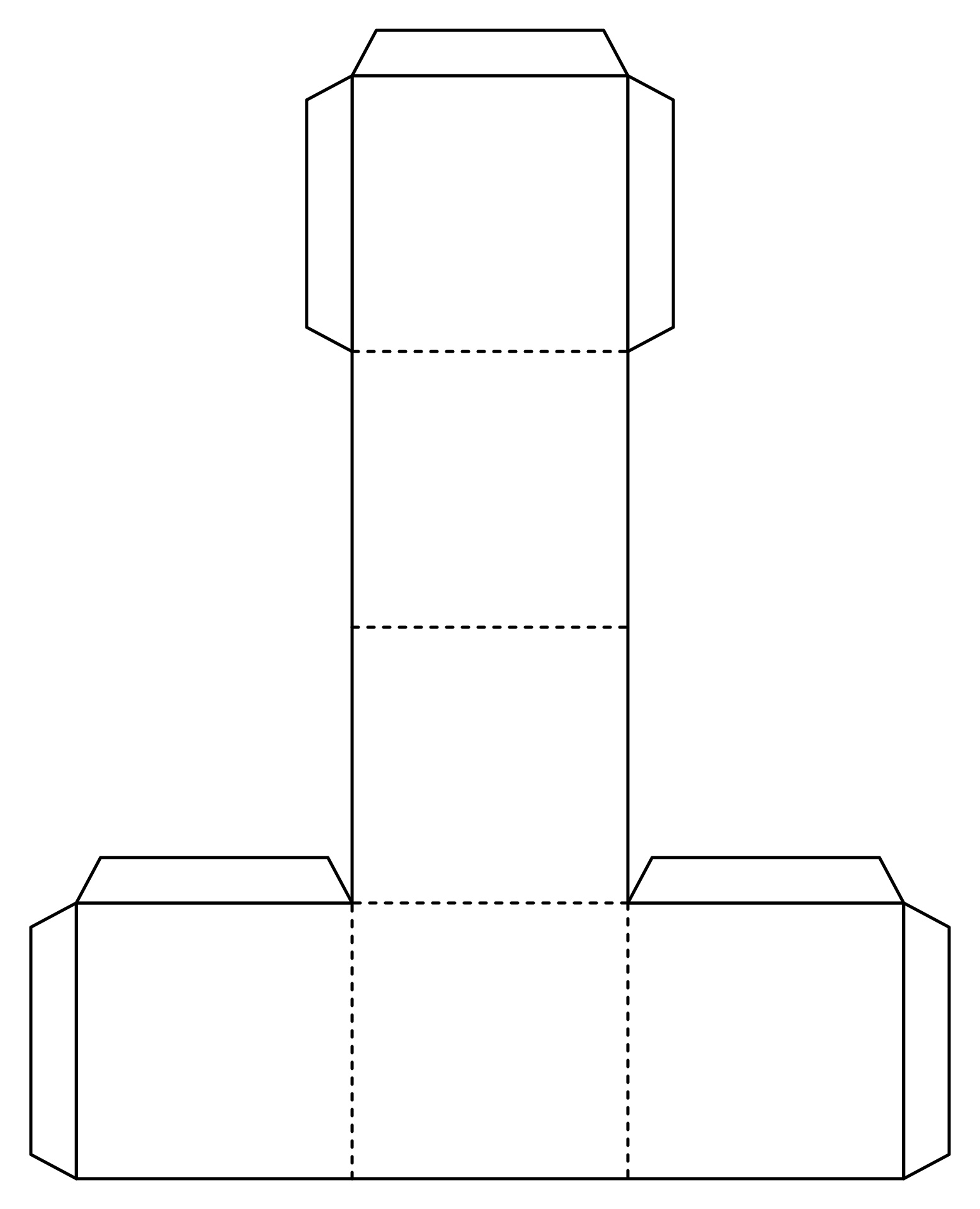 4 Inch Cube Template Printable 4 Inch Cube Template Printable