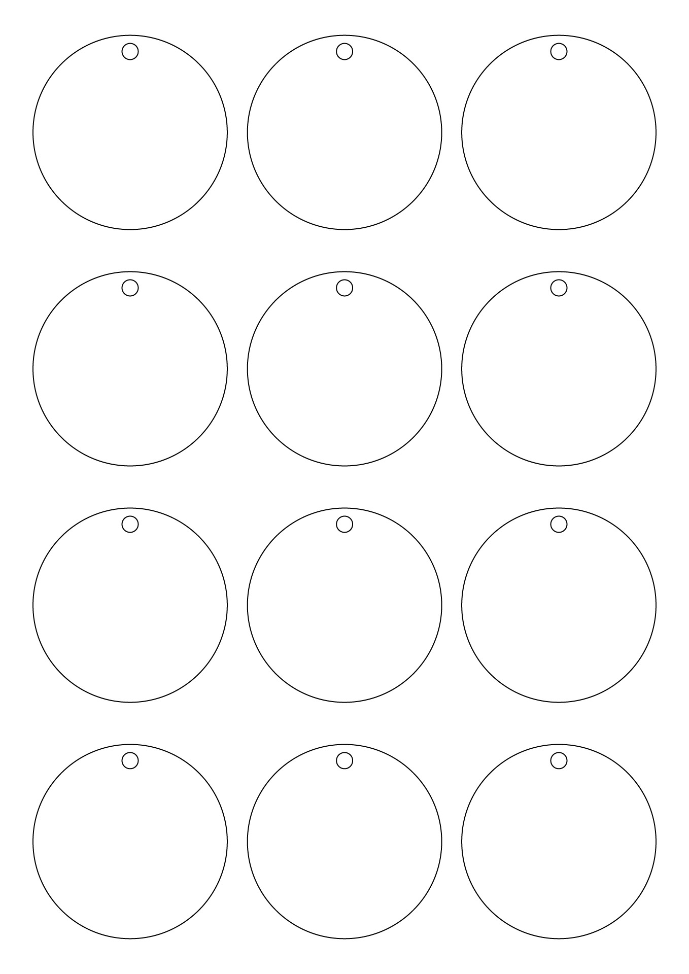 Blank White Paper Round Christmas Ball Frame Tag Label Card Template Printable Blank White Paper Round Christmas Ball Frame Tag Label Card Template Printable