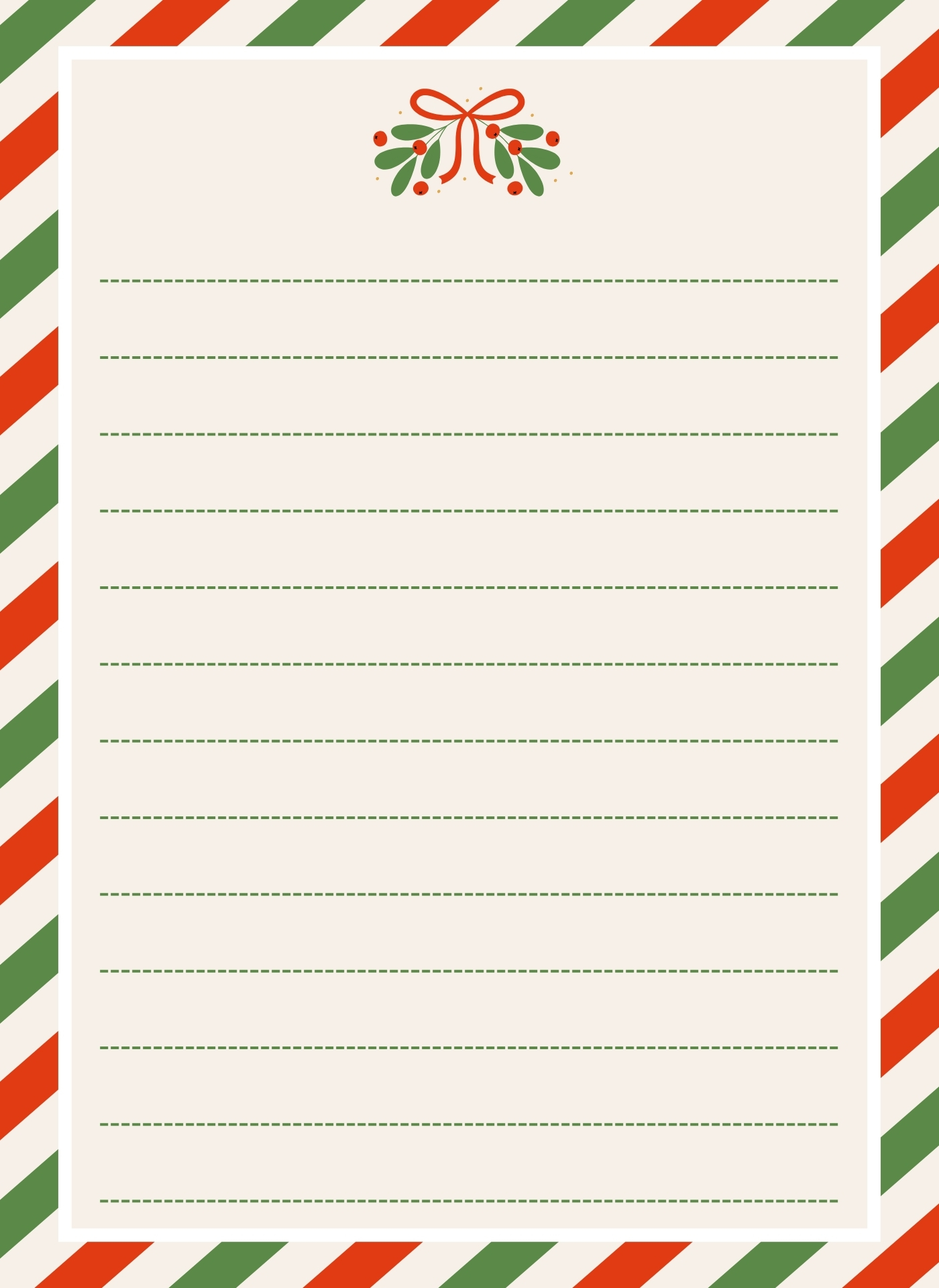 Christmas Themed Letterhead Stationery Christmas Themed Letterhead Stationery