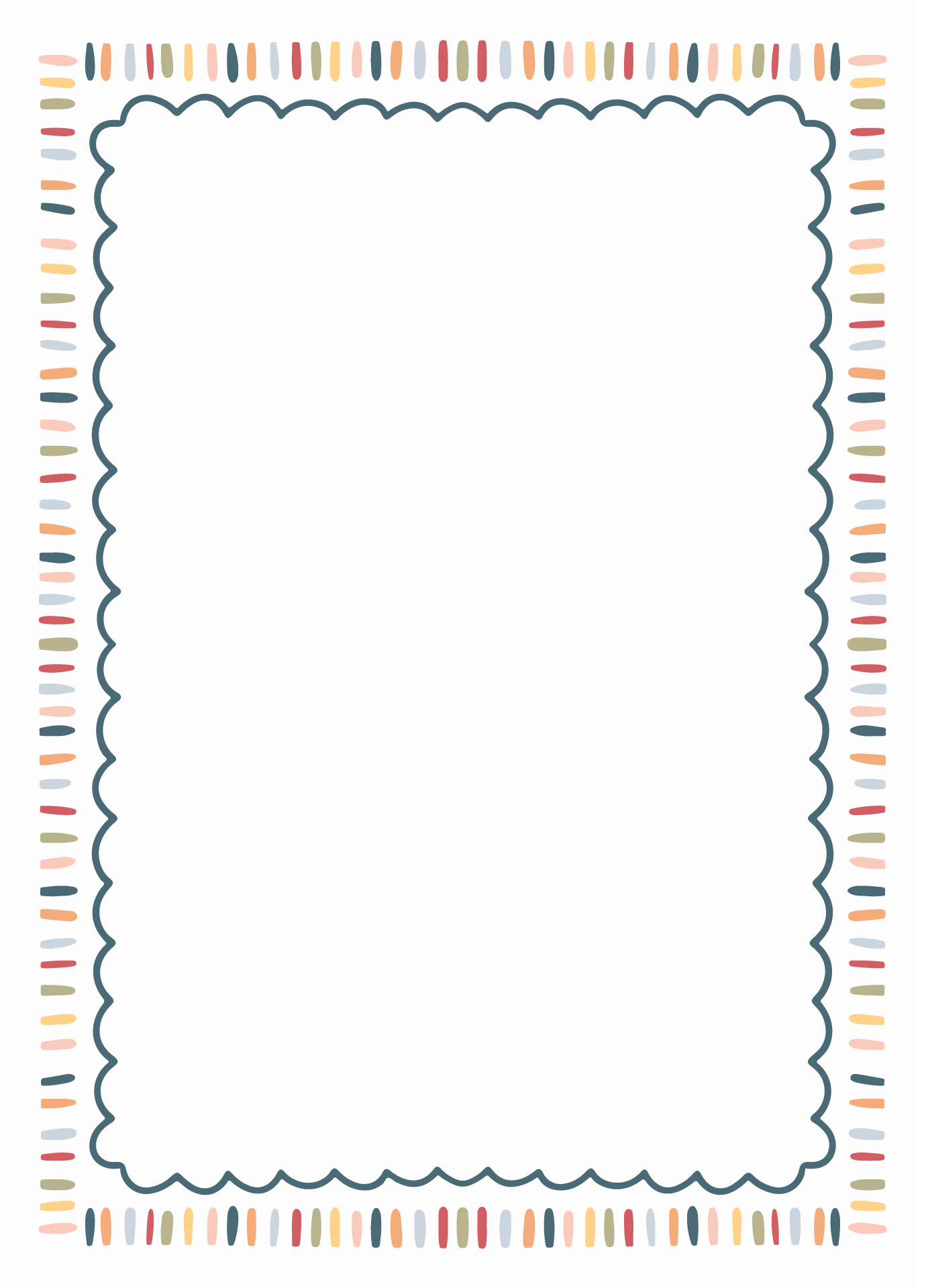 Colorful Printable Paper Frame Template Colorful Printable Paper Frame Template