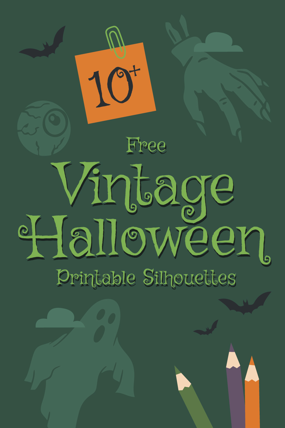 Vintage Halloween Silhouettes Vintage Halloween Silhouettes