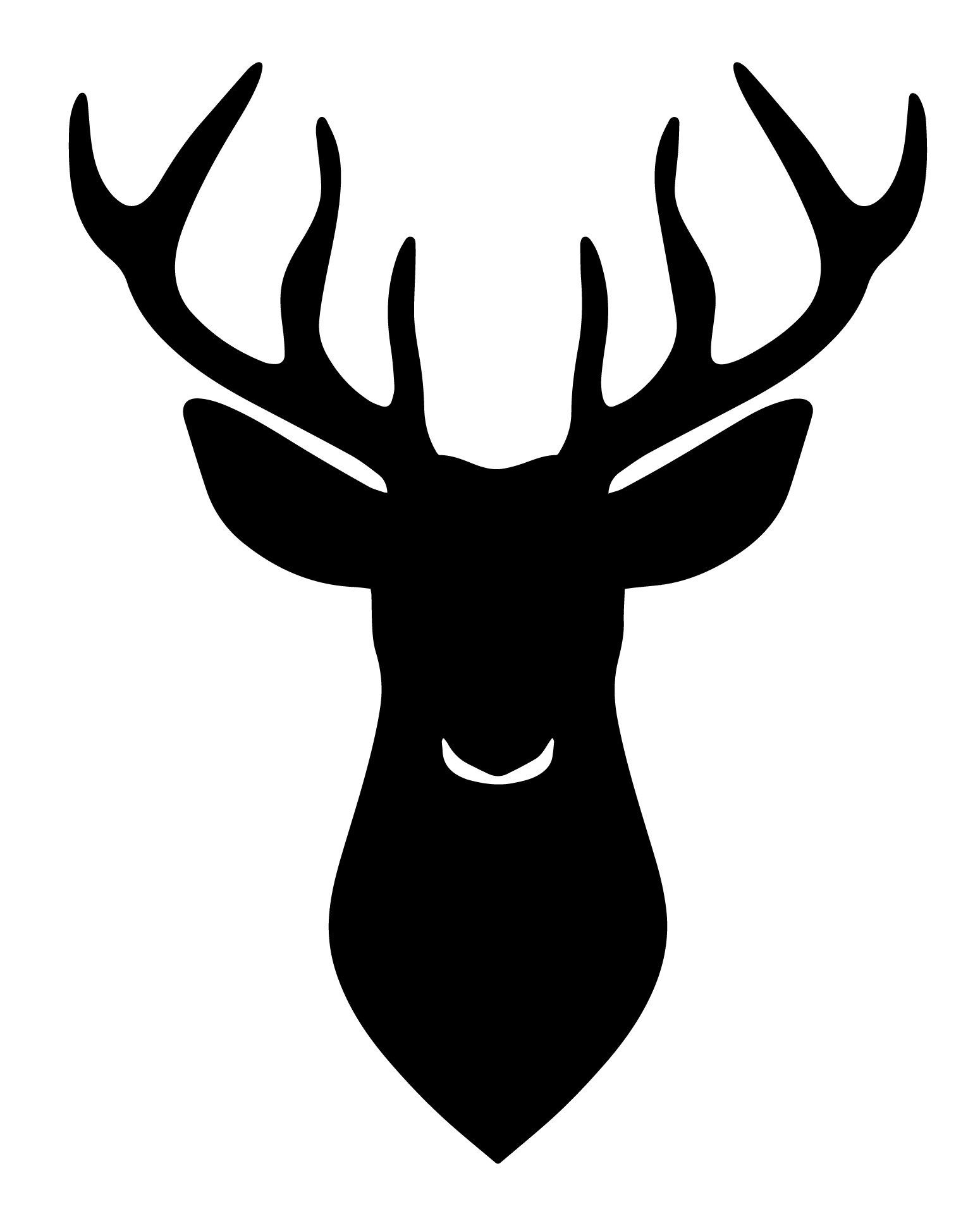 Deer Head Silhouette Clip Art Deer Head Silhouette Clip Art