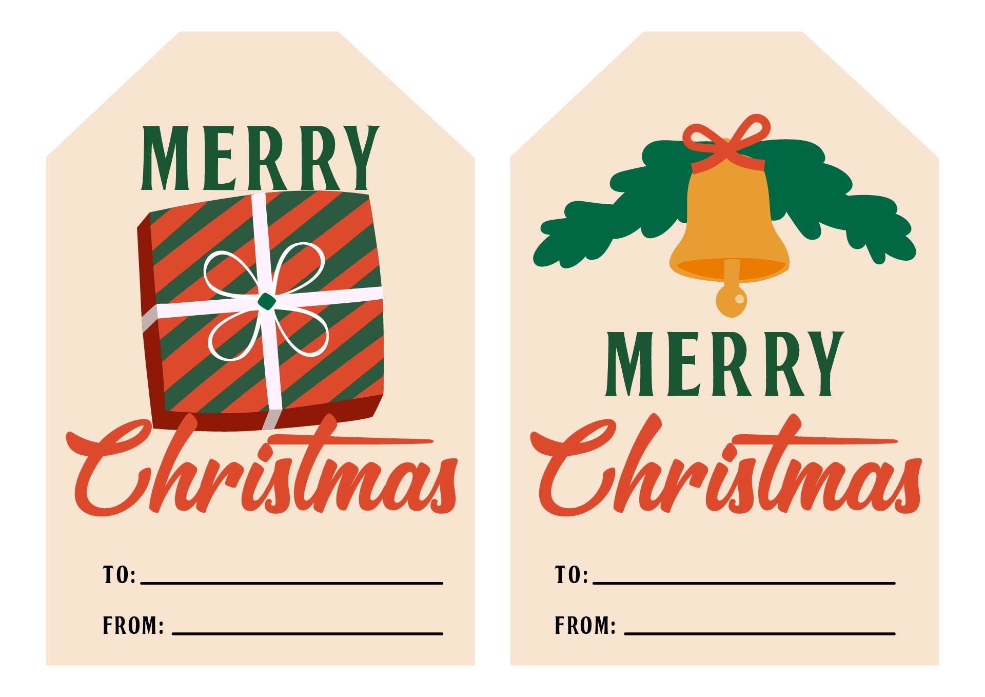 Large Printable Christmas Gift Tags Large Printable Christmas Gift Tags