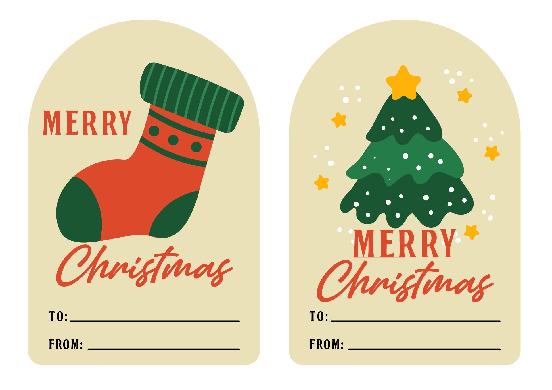Oversized Christmas Labels for Presents Oversized Christmas Labels for Presents
