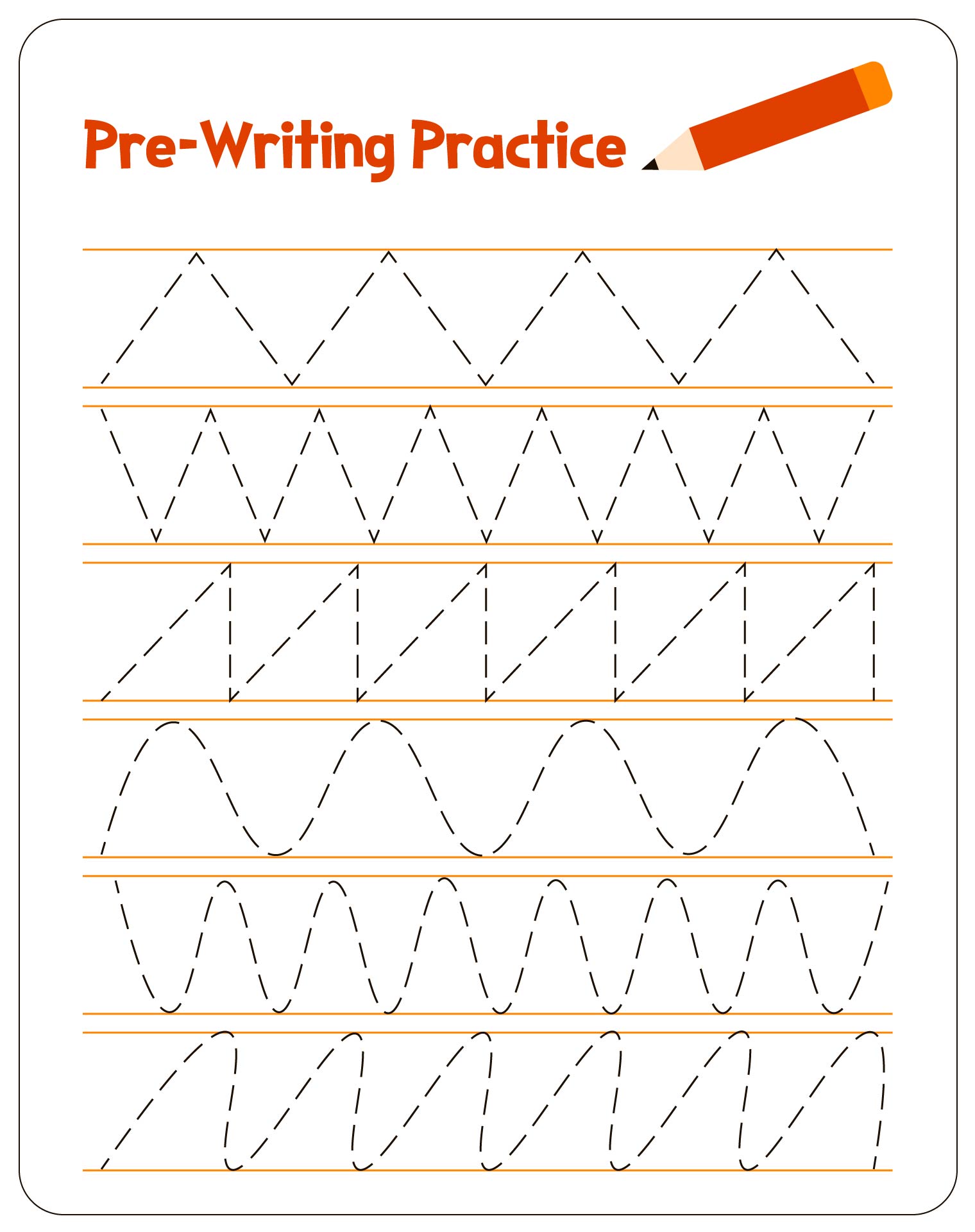 Pre Writing Skills Practice Worksheet Pre Writing Skills Practice Worksheet