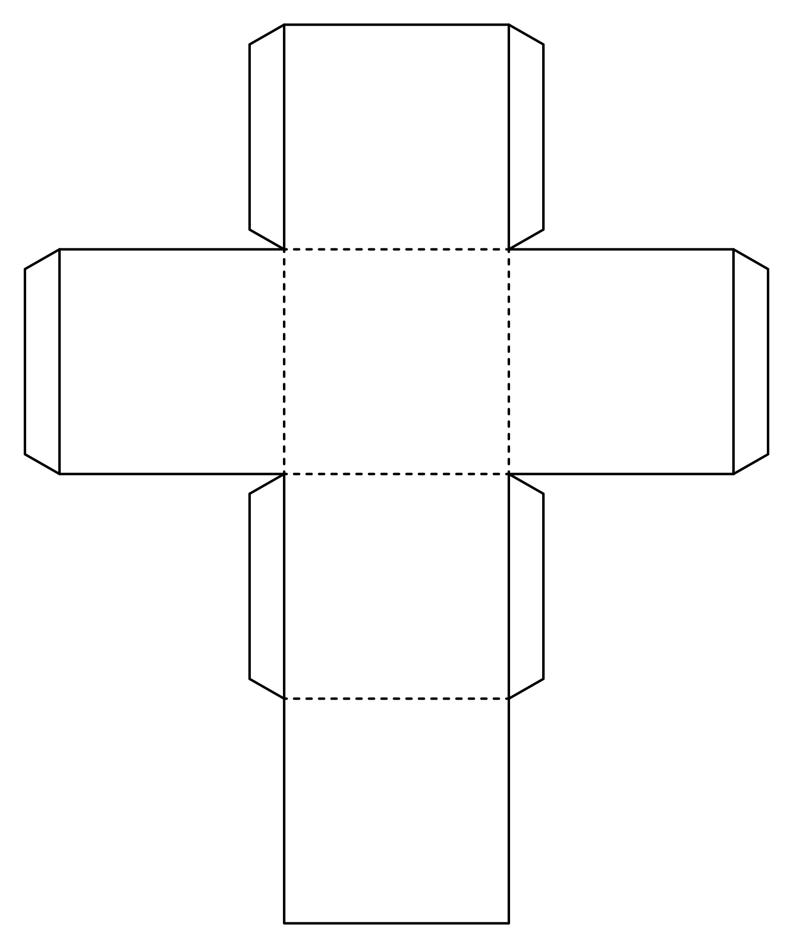 Printable 4 Inch Cube Pattern Printable 4 Inch Cube Pattern