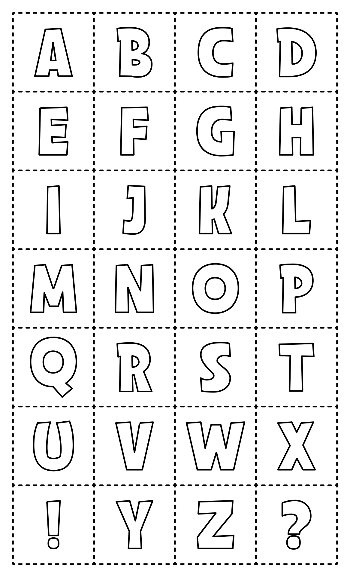Printable Alphabet Cut Outs for Kids Printable Alphabet Cut Outs for Kids