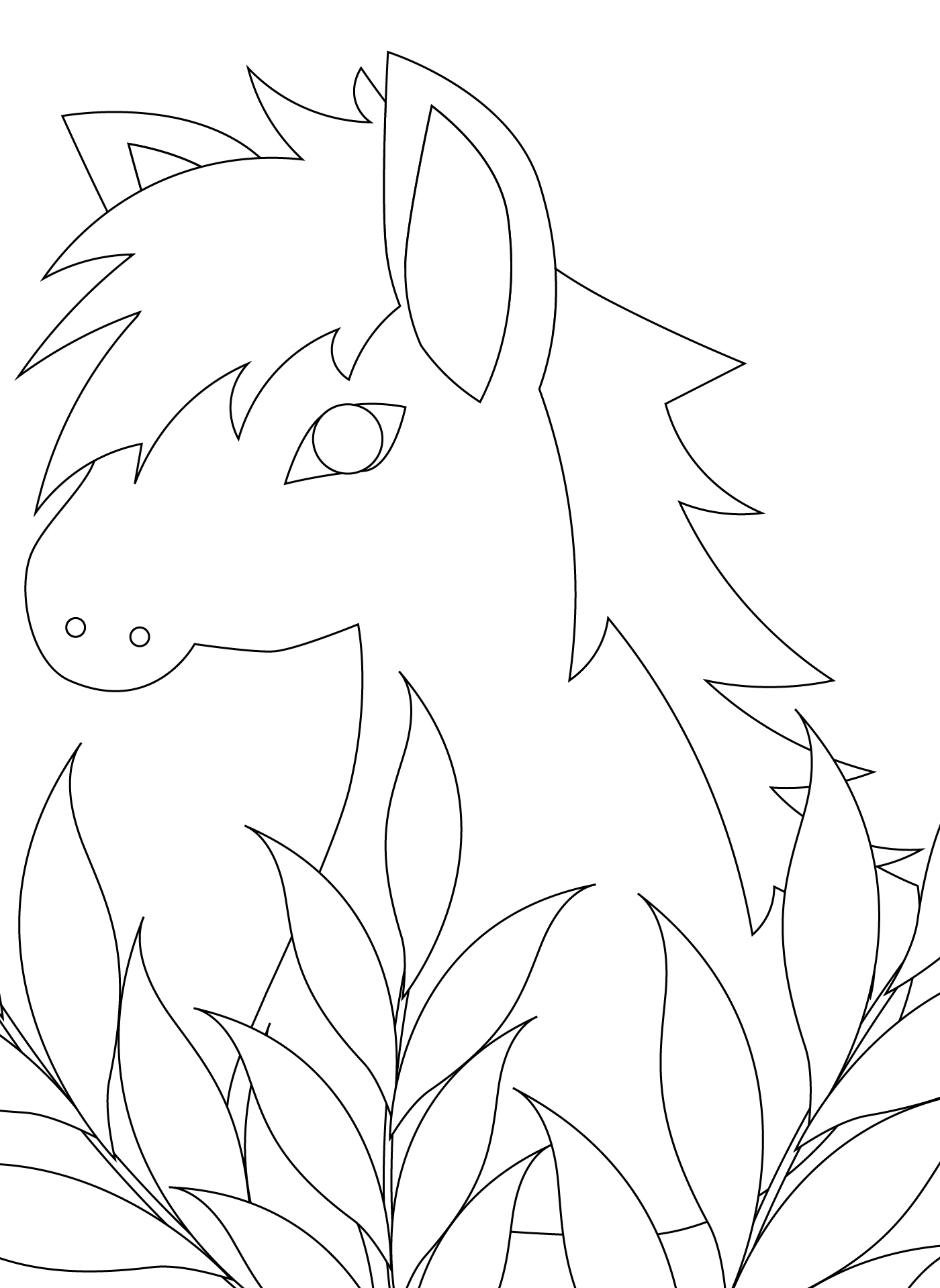 Printable Horse Face Coloring Pages Printable Horse Face Coloring Pages