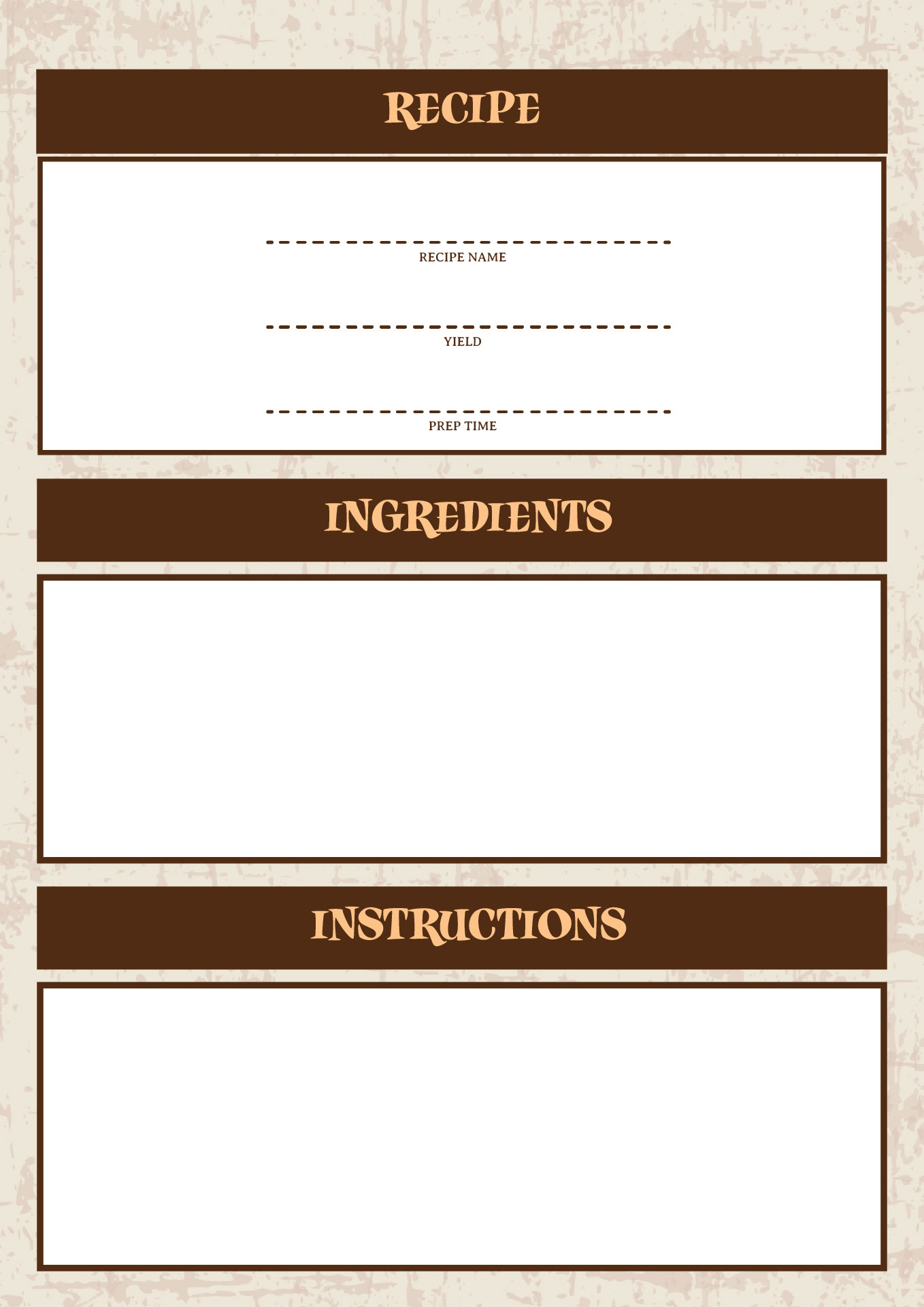 Printable Recipe Pages 8.5X11 for Binders Printable Recipe Pages 8.5X11 for Binders