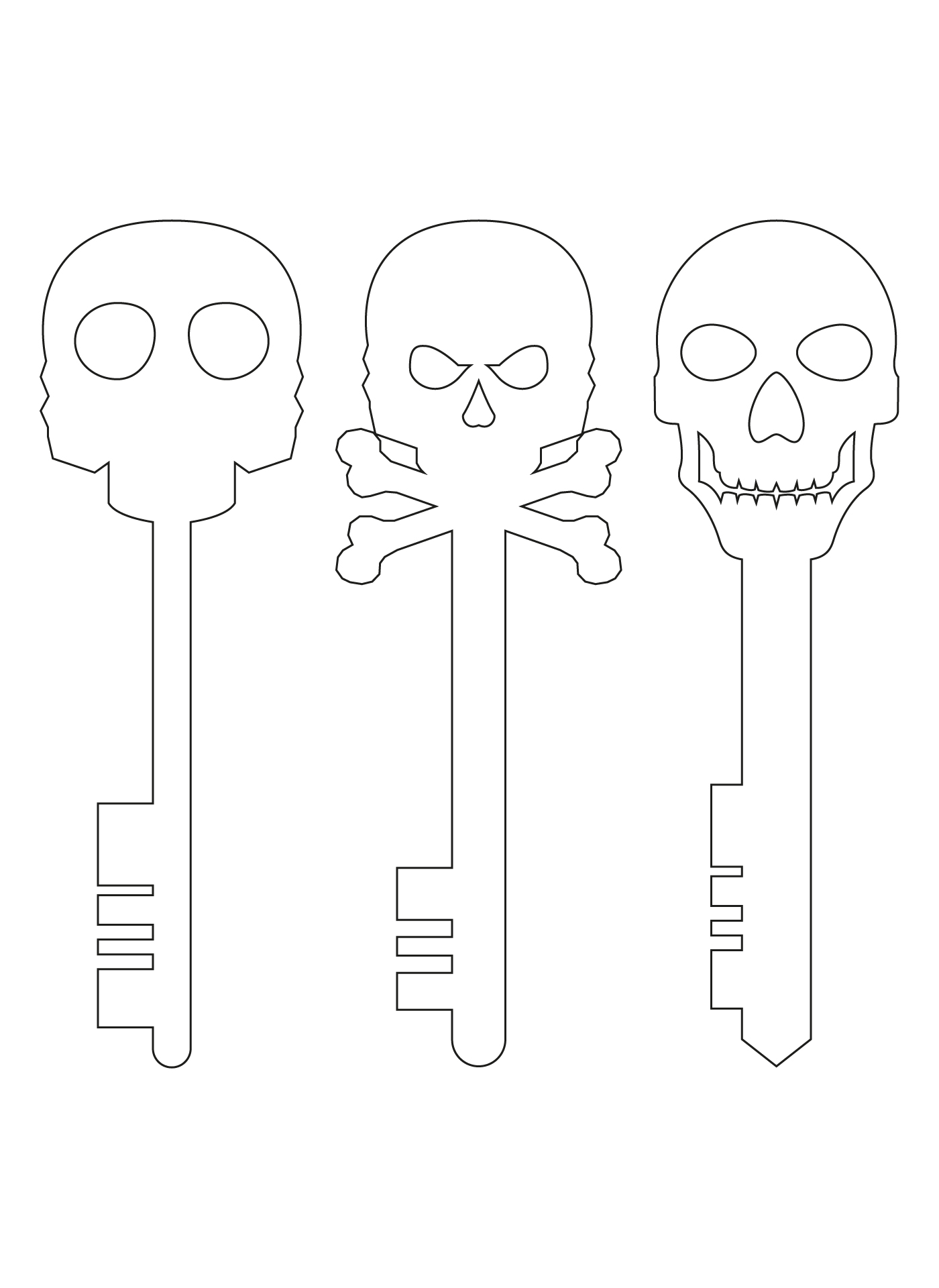 Printable Skeleton Key Design Printable Skeleton Key Design