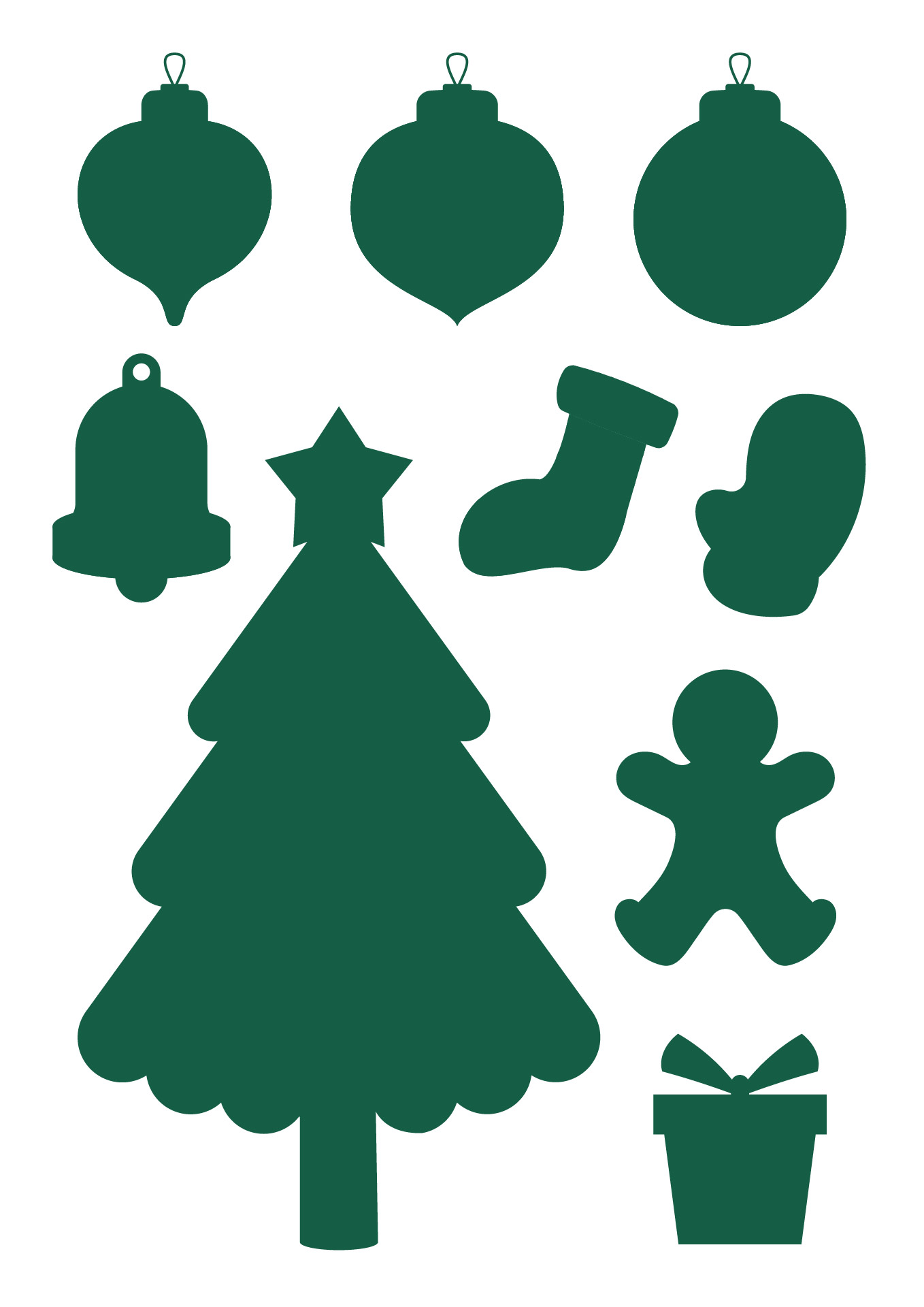 Printable Vintage Christmas Ornaments Cutouts Printable Vintage Christmas Ornaments Cutouts