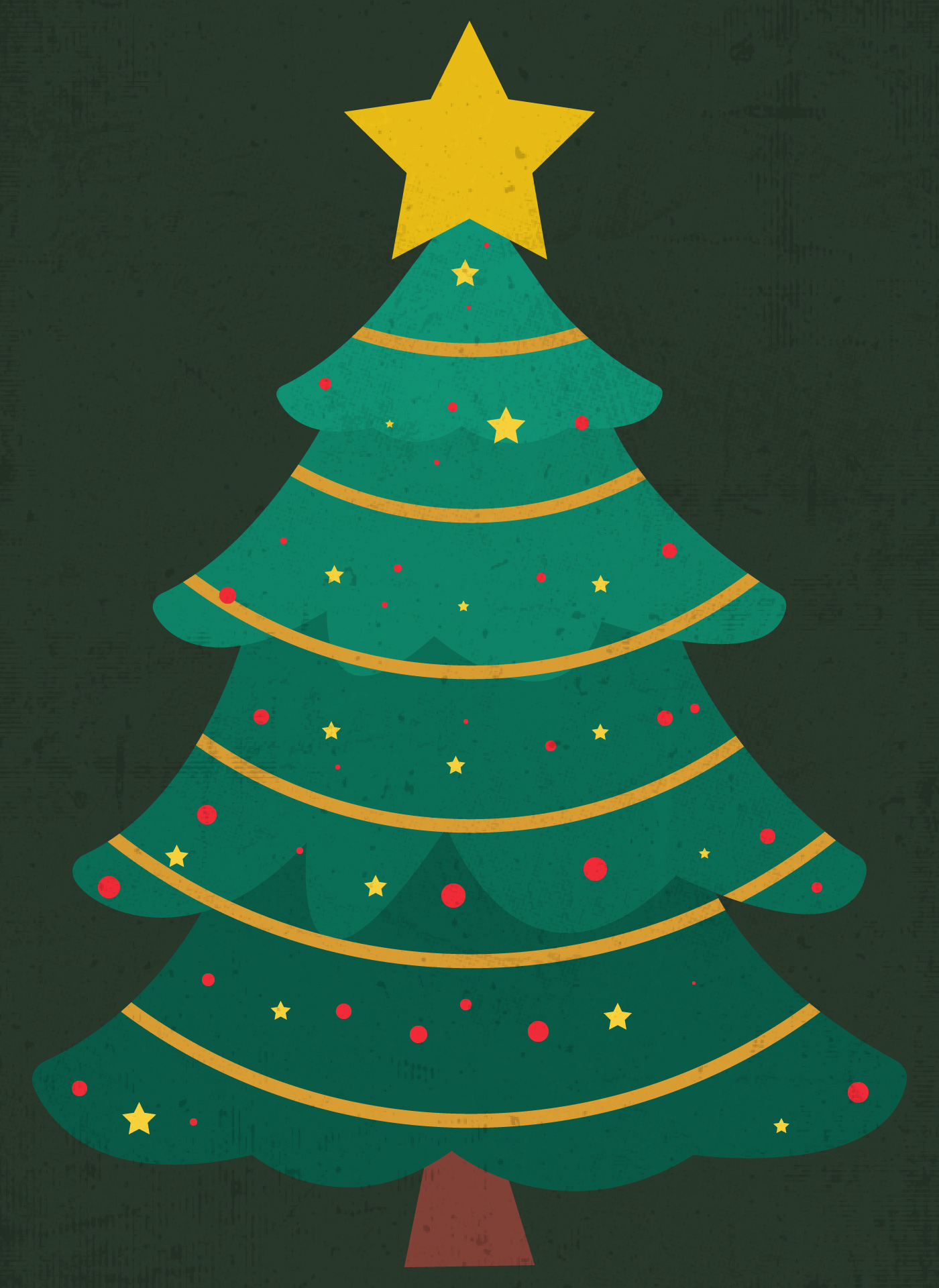 Printable Vintage Christmas Tree Illustrations Printable Vintage Christmas Tree Illustrations