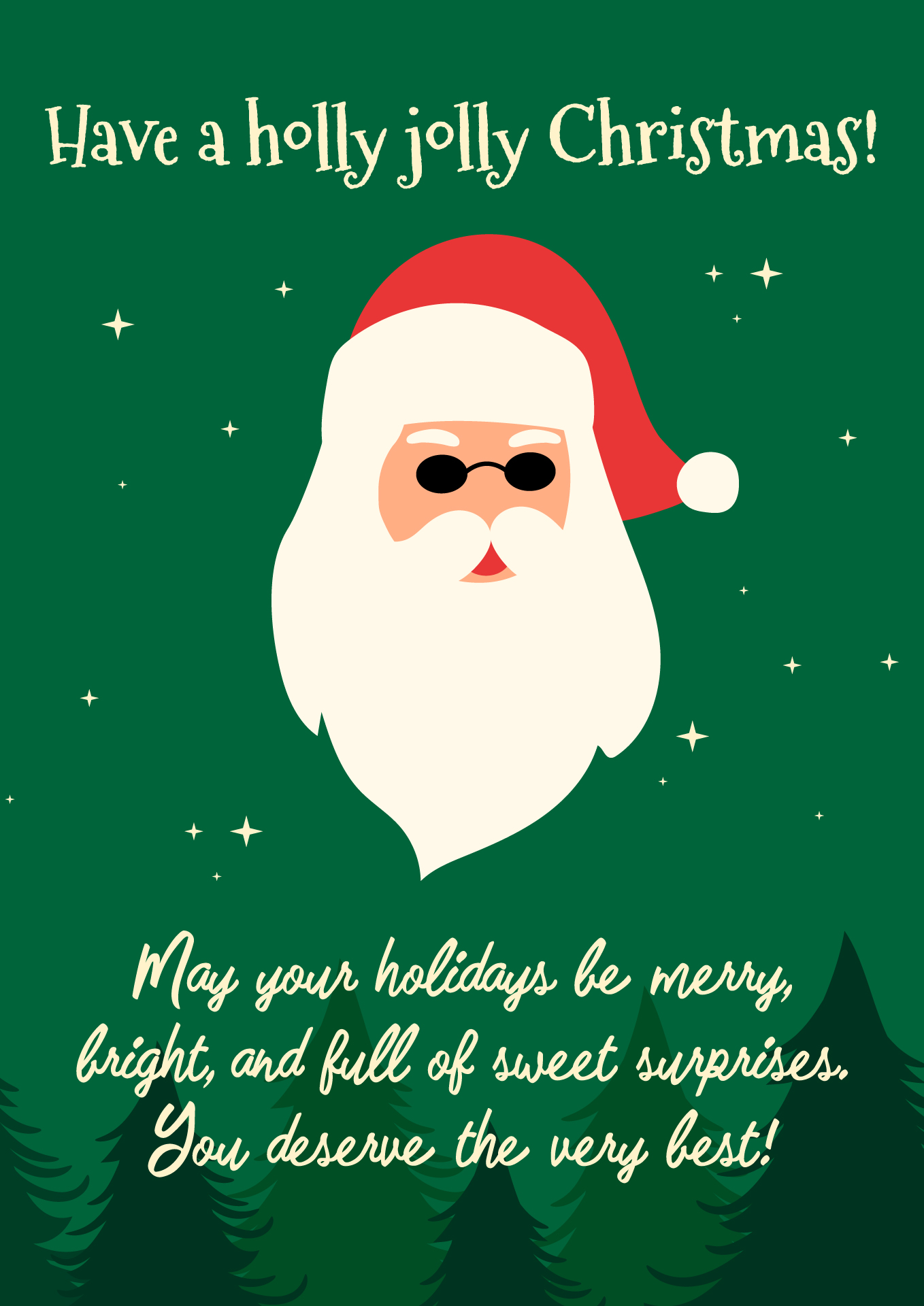 Printable Xmas Greeting Card for Educators